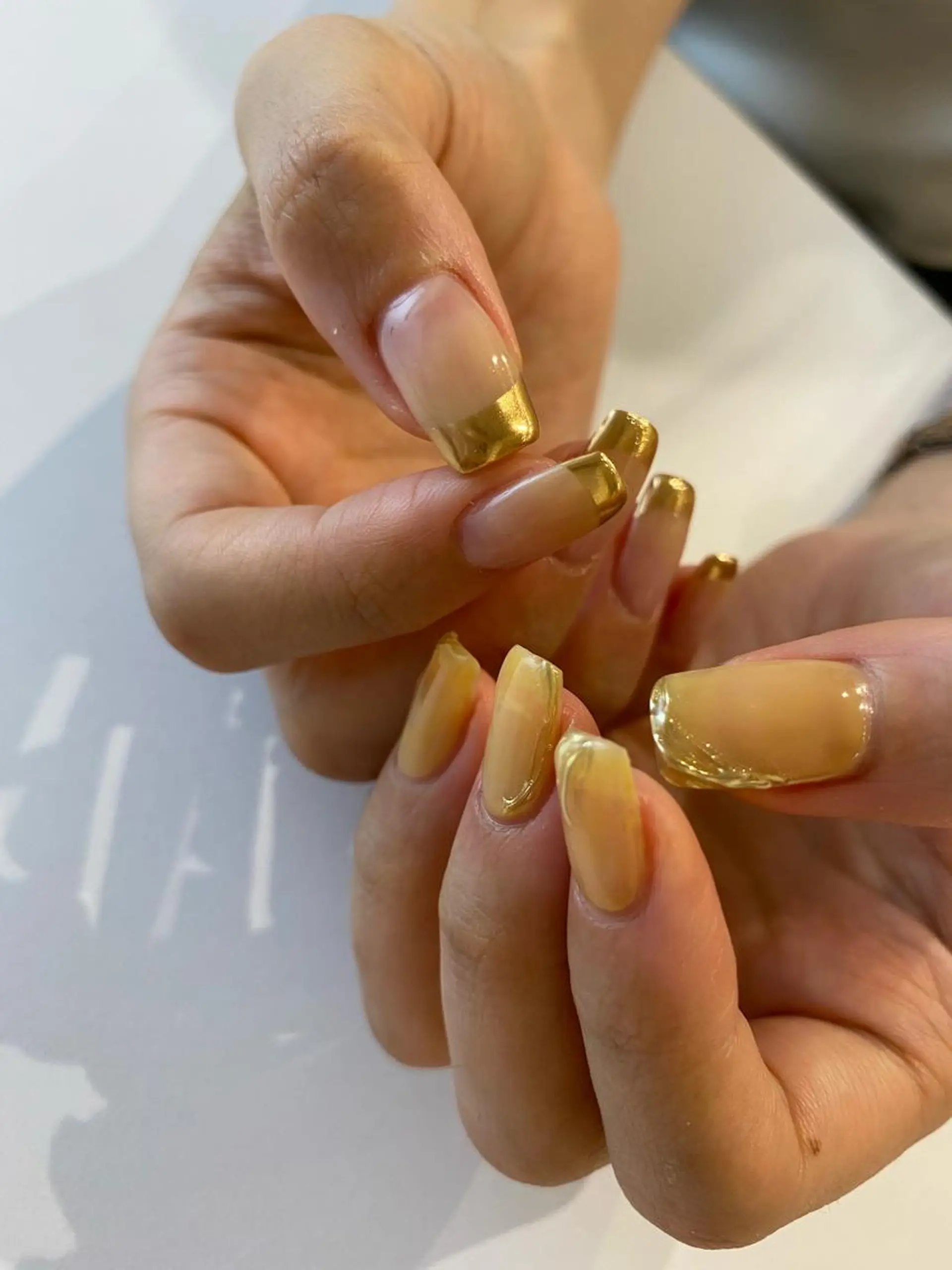 ネイル ニュアンスネイル ハンドネイル Ann. nail.tokyo所属・Ann nailのネイルデザイン