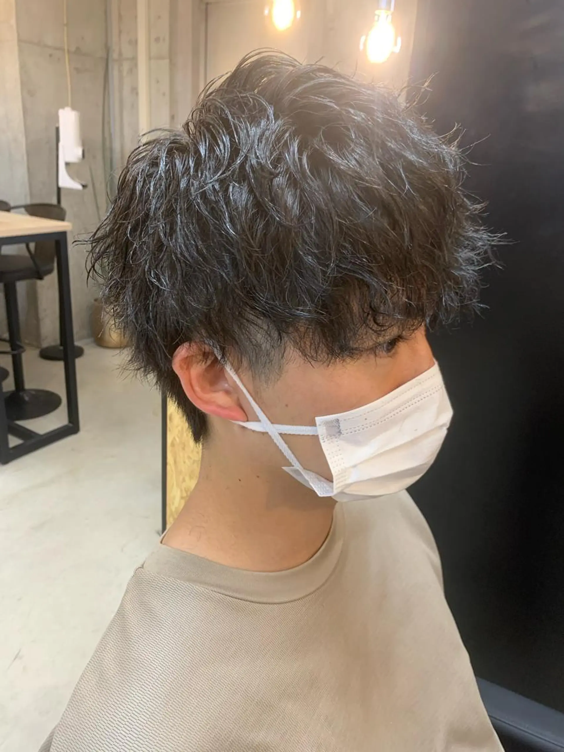 ロング カラー パーマ メンズ カット パーマ指名No. 1 磯飛⭐️慎之介のヘアスタイル