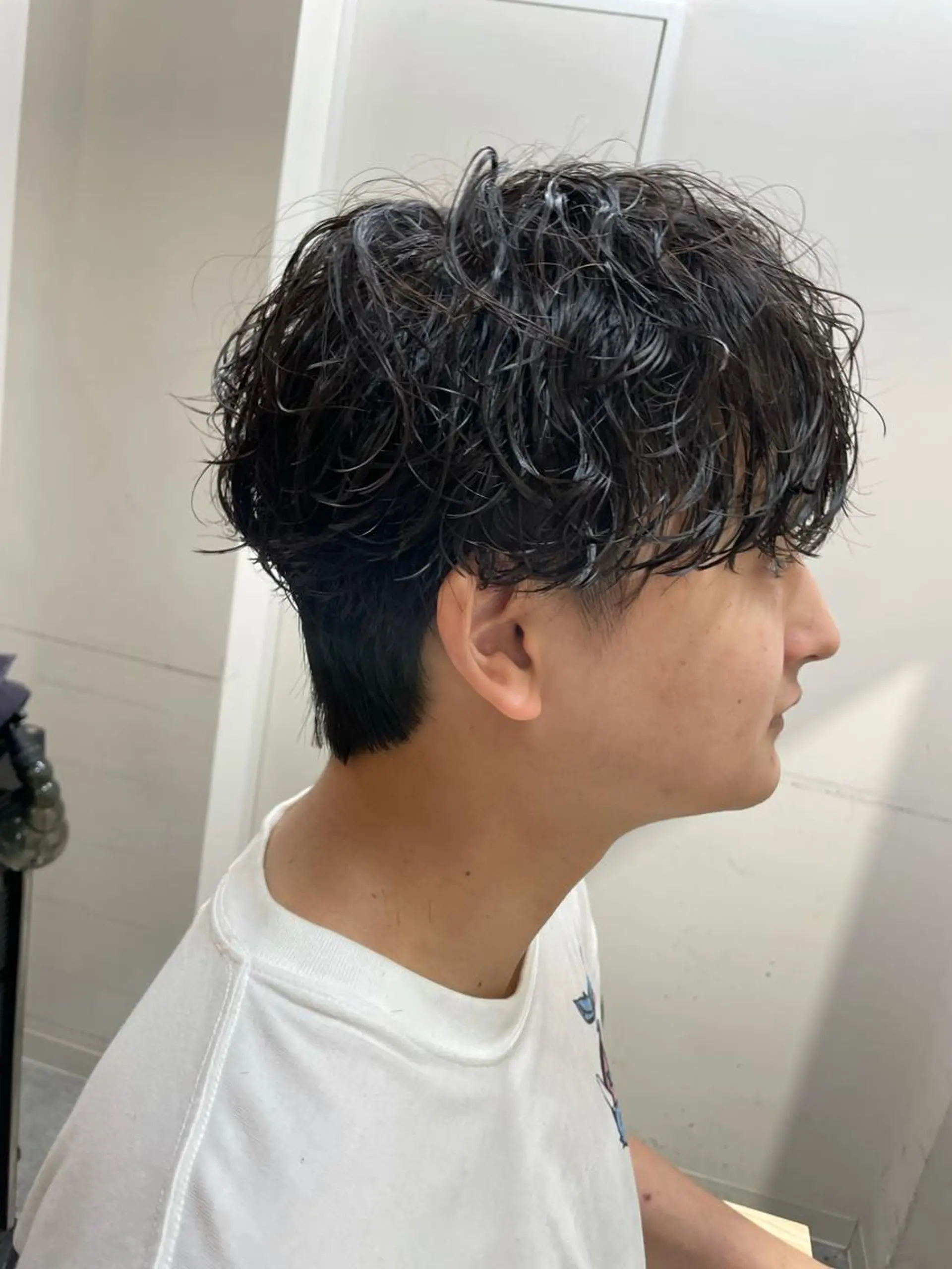 ショート パーマ カット パーマ 渋谷 メンズ 木下 仁来のヘアスタイル