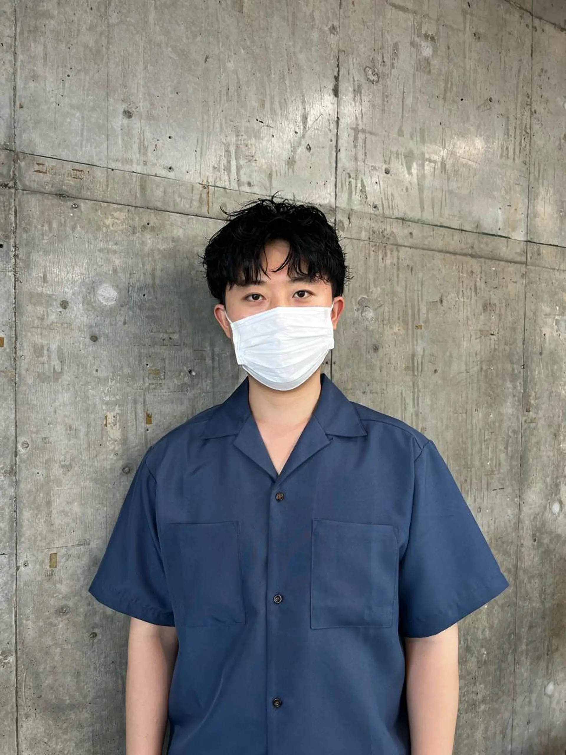 ショート カラー パーマ メンズ センターパート メンズパーマ ツイストスパイラルパーマ スパイラルパーマ メンズパーマ /SUNAOのヘアスタイル