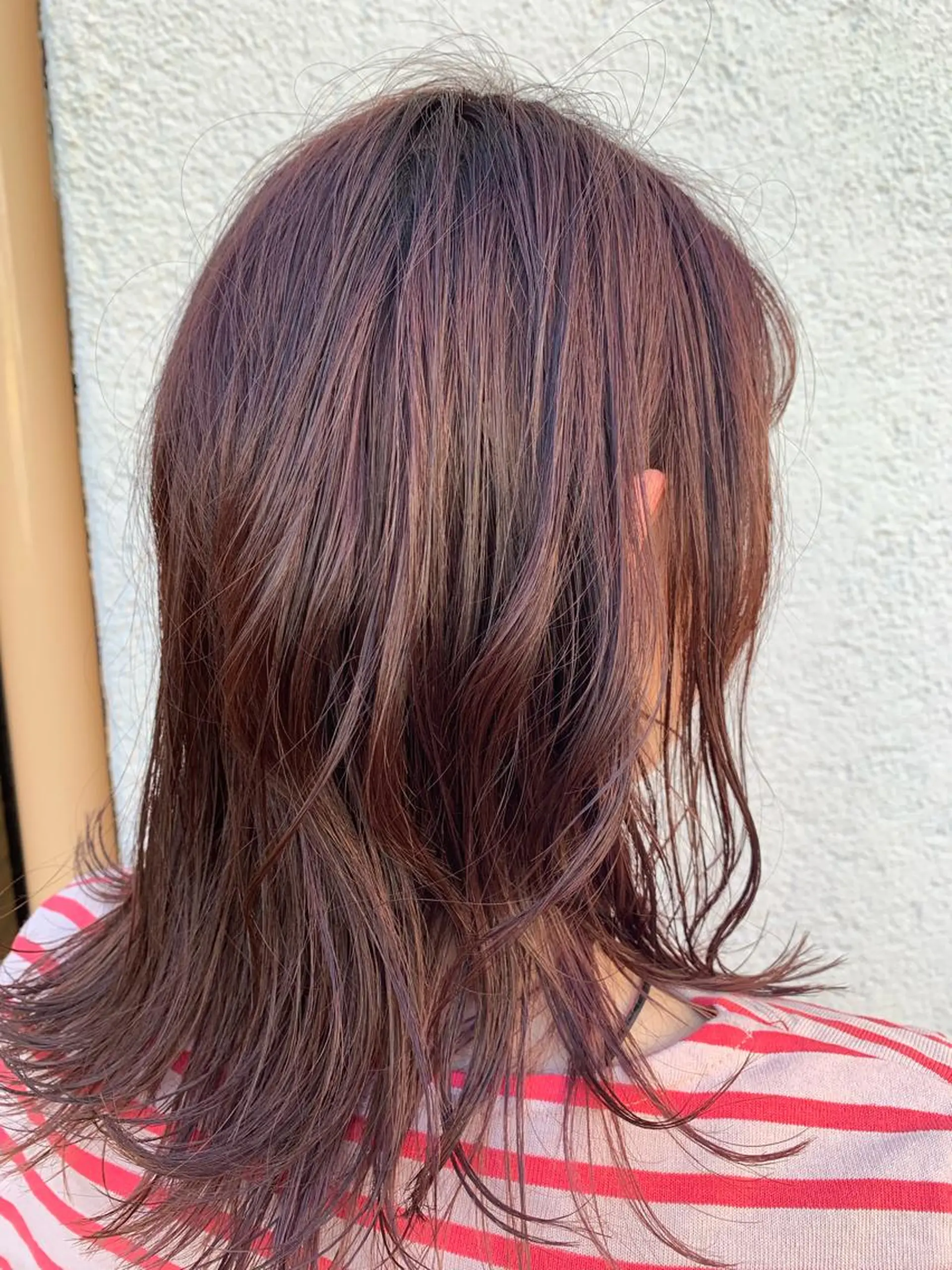 セミロング アッシュ 柴田 陽平のヘアスタイル