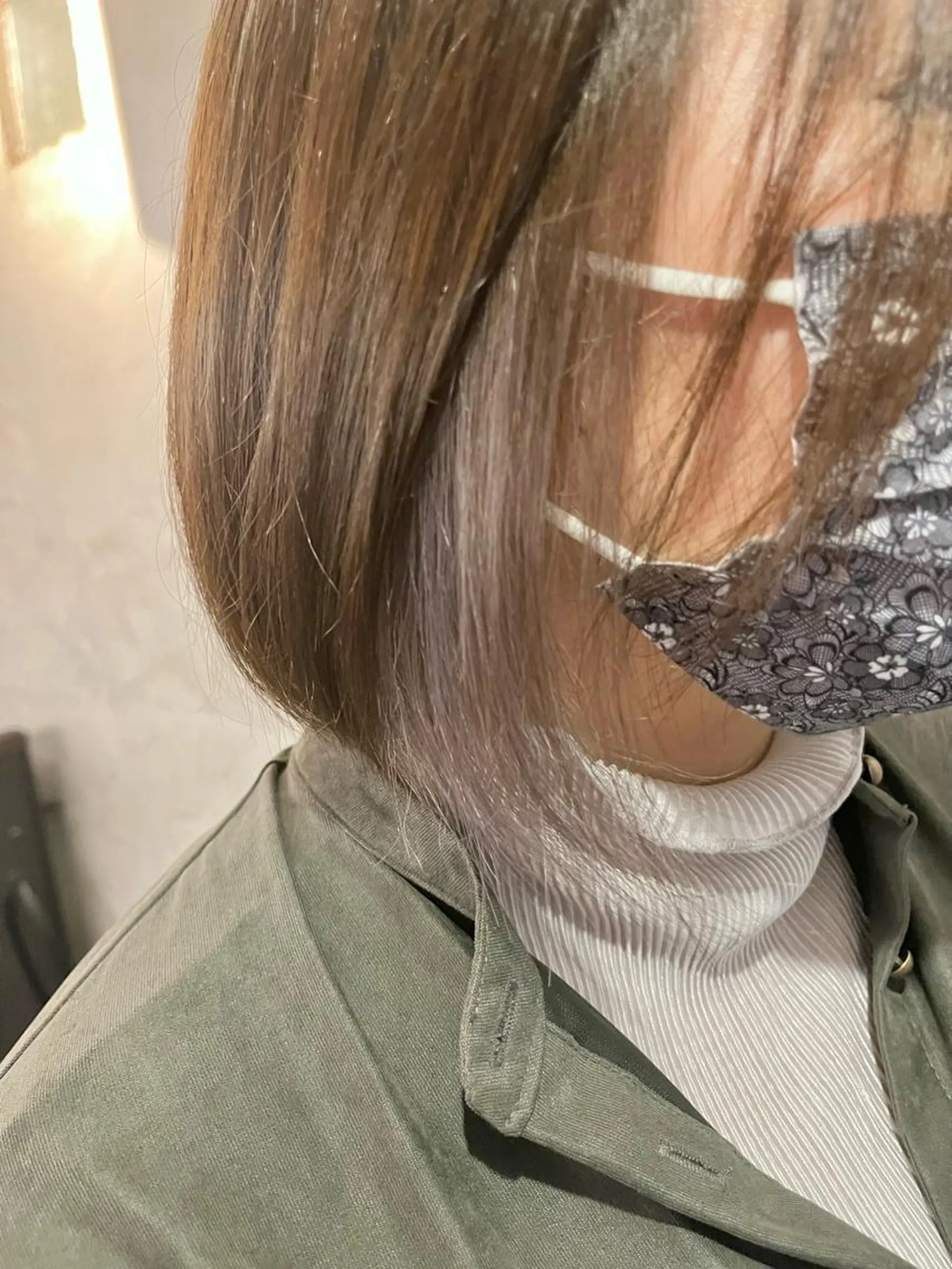 カラー シルバー ヘアカラー FUJINO RYOのヘアスタイル