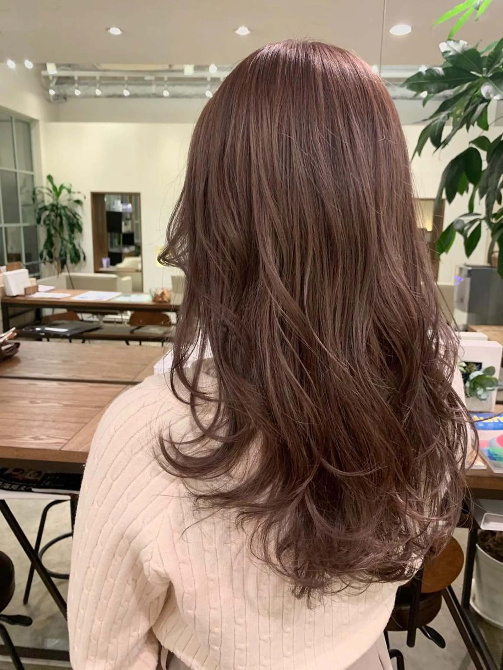 セミロング カラー 【完全個室】髪質改善 暖色カラー/山崎唯奈のヘアスタイル