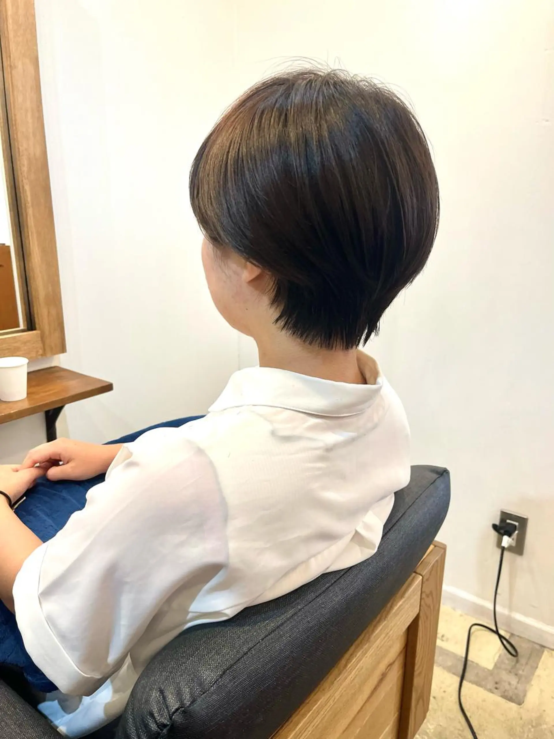 ショート カラー ショートボブ 丸みショート ボブ ショートヘア 小顔カット カット ヘアカラー トリートメント 🍒【Lib】 AIRI　🍒のヘアスタイル