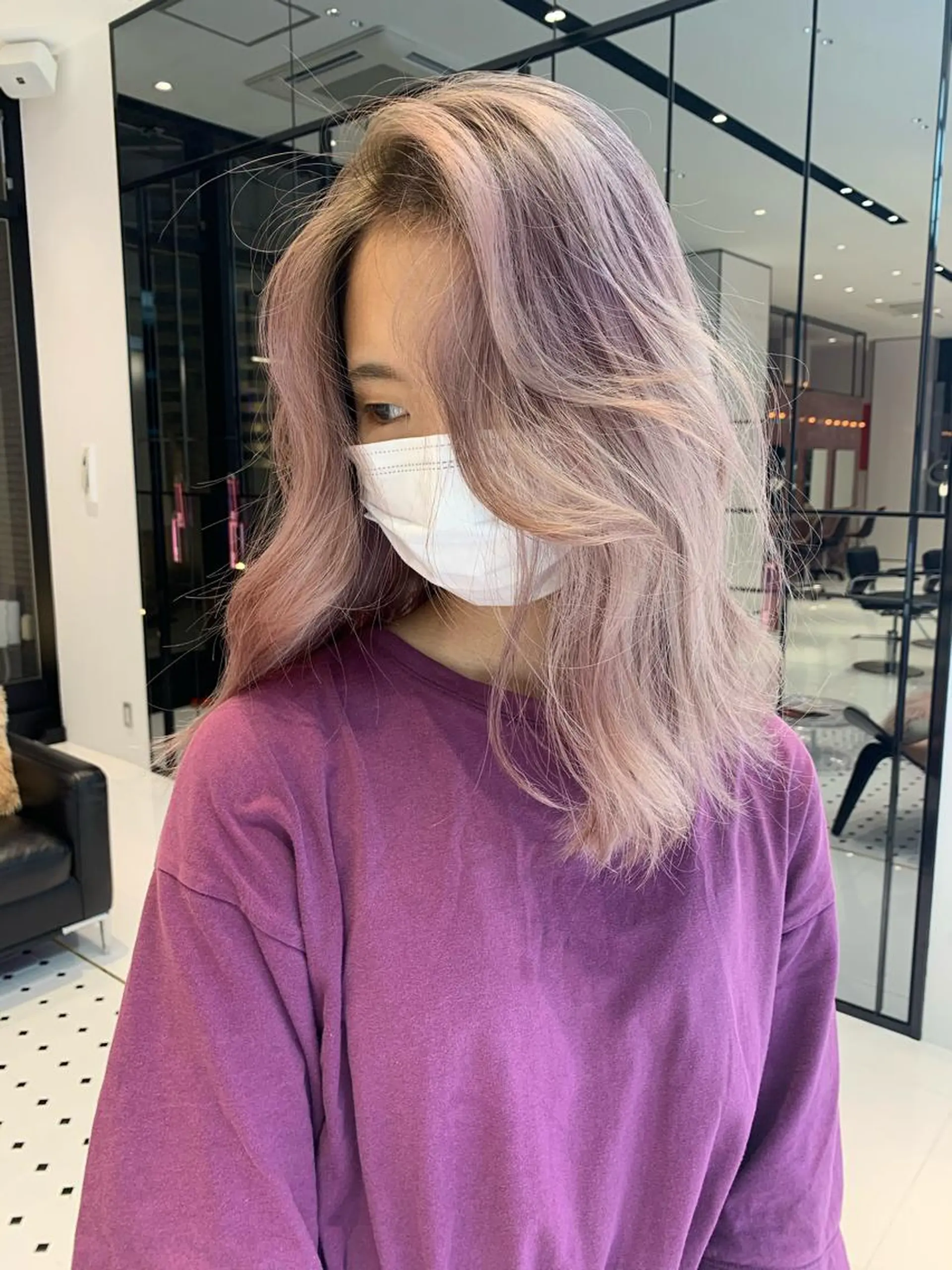 セミロング カラー カット ヘアカラー トリートメント share salon JAM 吉祥寺所属・レイヤー/ブリーチ HIKARU ♡のヘアスタイル