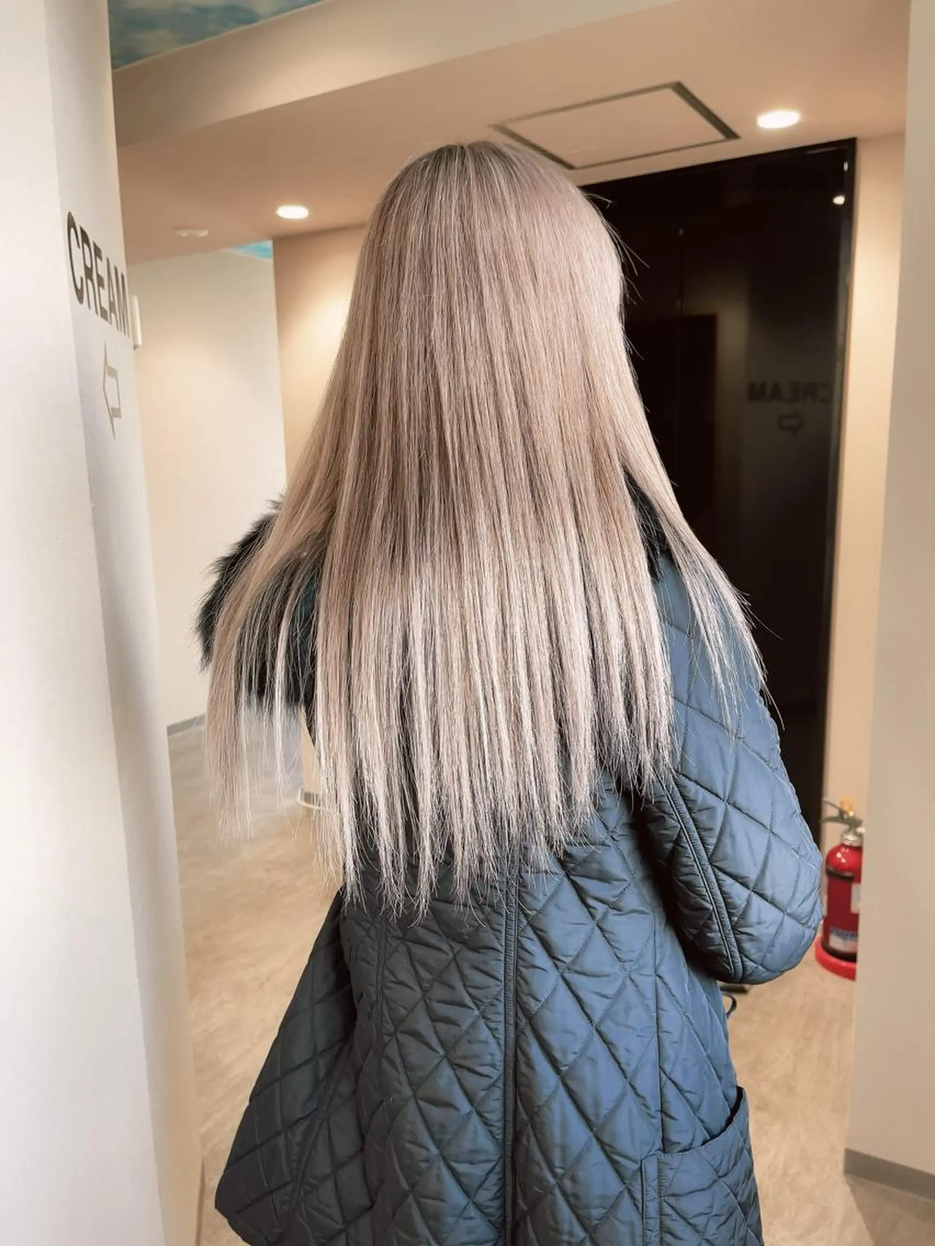 ロング カラー ヘアアレンジ ダブルカラー ハイトーンカラー ヘアカラー 松井那津子 /ハイライトブリーチのヘアスタイル