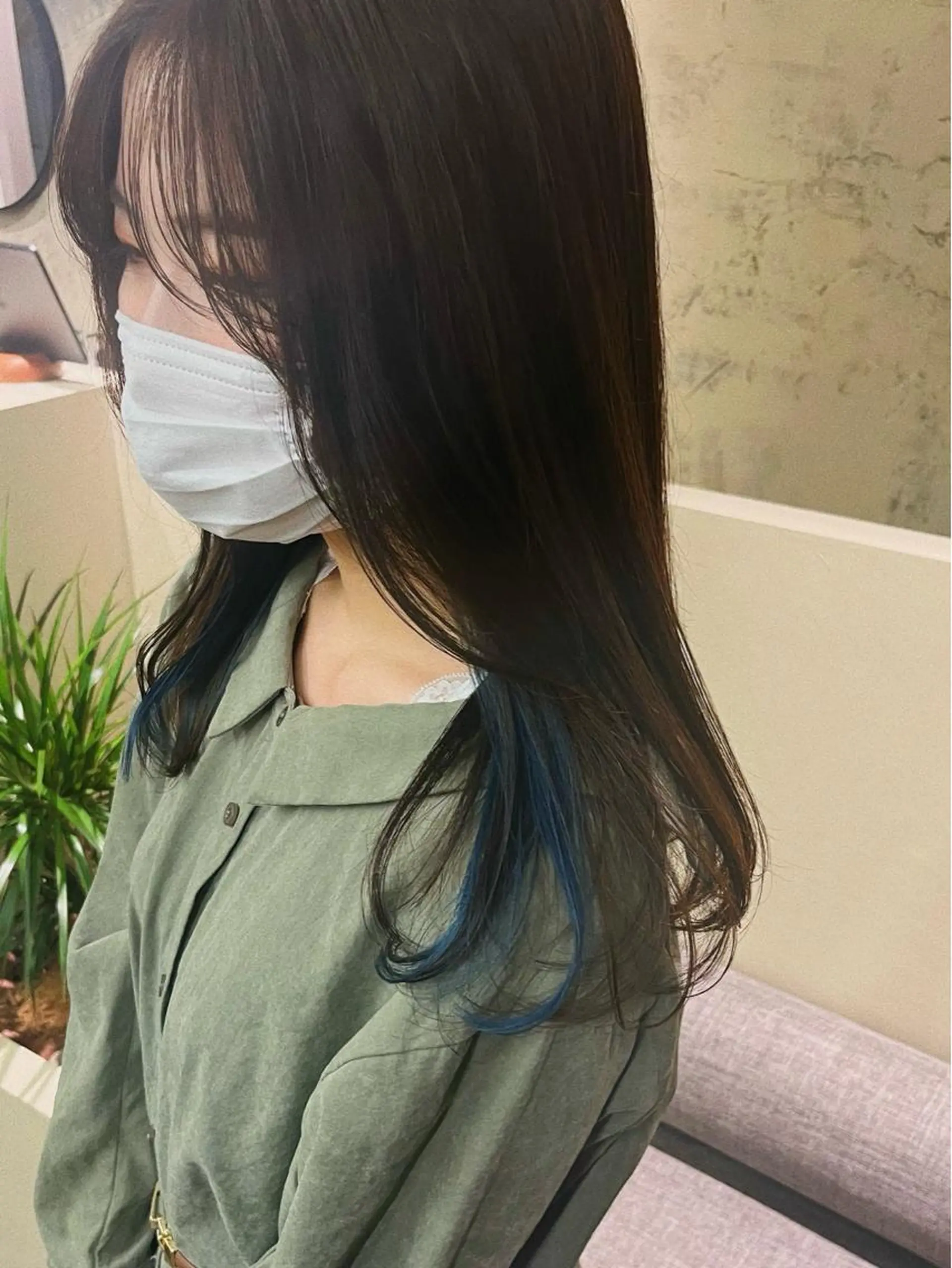 セミロング ヘアカラー 西山 紗耶香🪽 透明感カラー/ボブのヘアスタイル