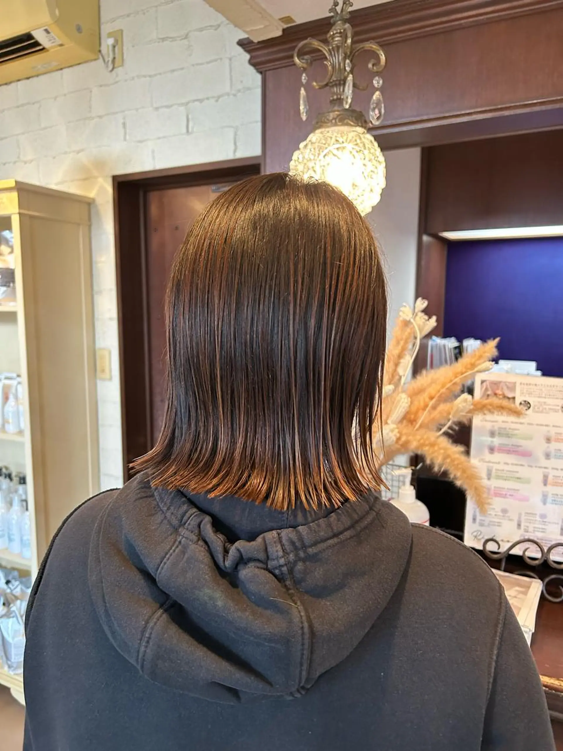 ミディアム カット ヘアカラー hair make apt mocalabel所属・apt オクムラのヘアスタイル