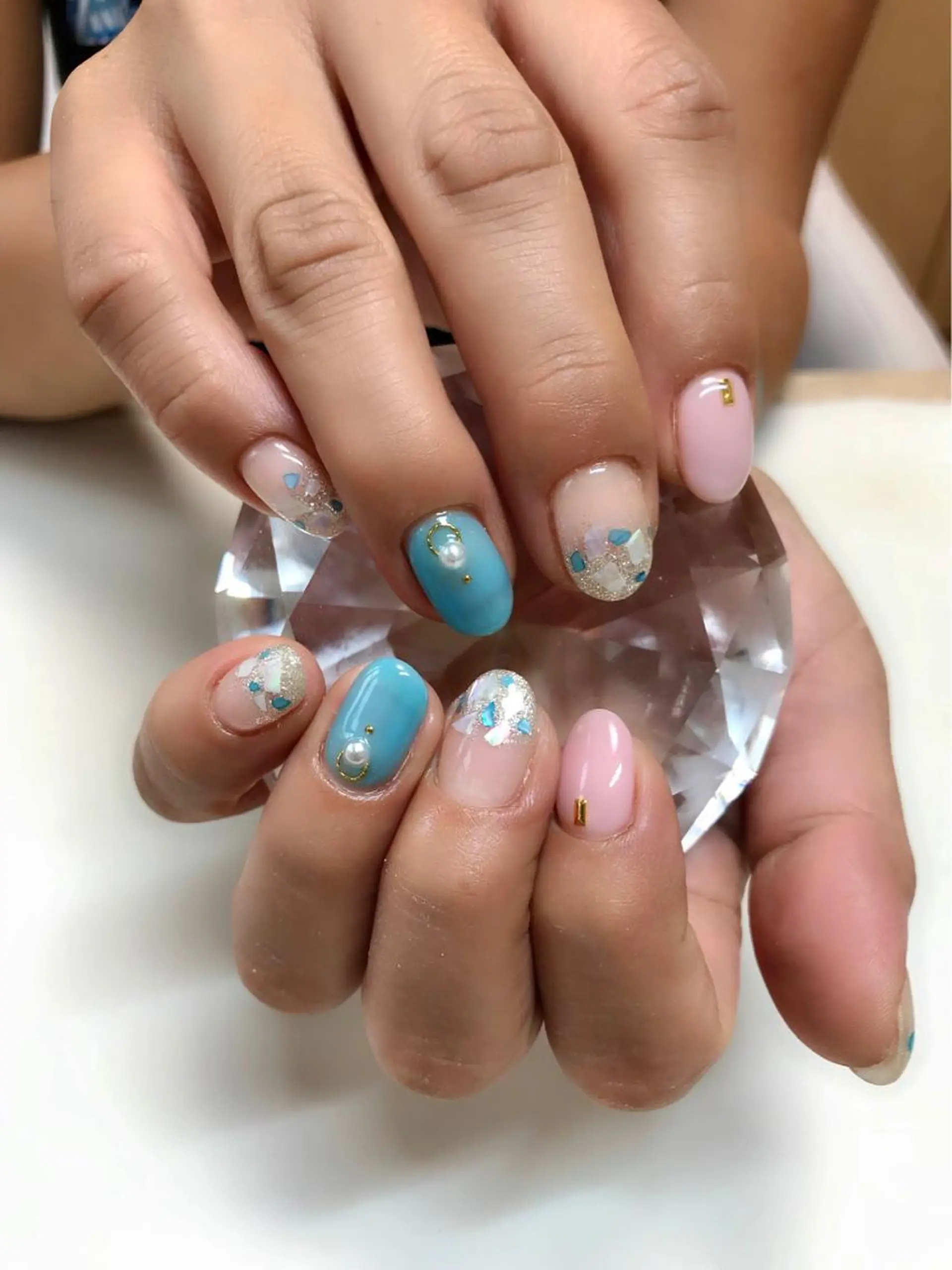 ネイル ハンドネイル 'mm所属・'mm  (ミリ) ＭＡＮＡＭＩのネイルデザイン