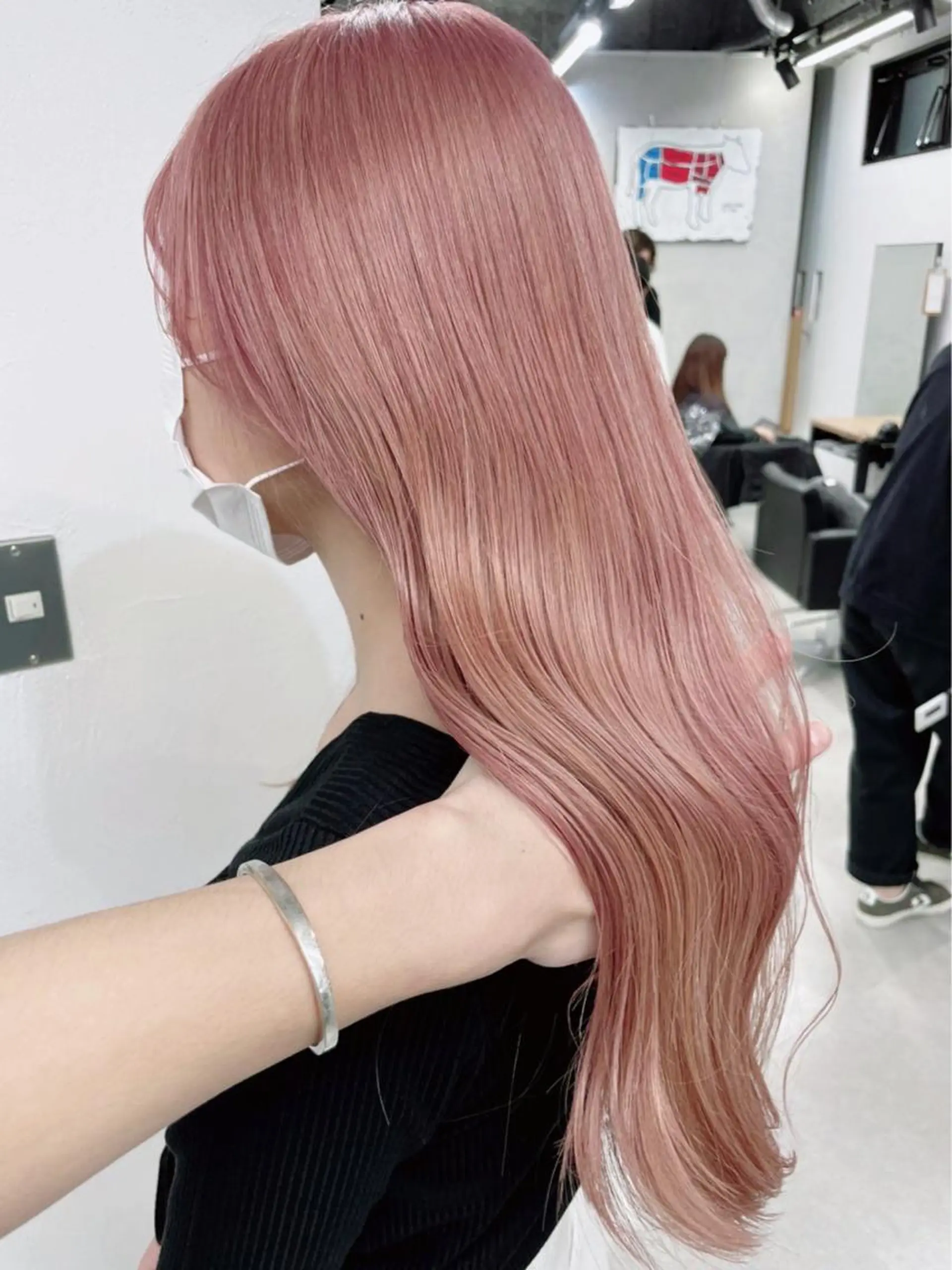 ロング カラー ヘアアレンジ 韓国/ハイトーン/ ボブ🎀MIKU🎀のヘアスタイル