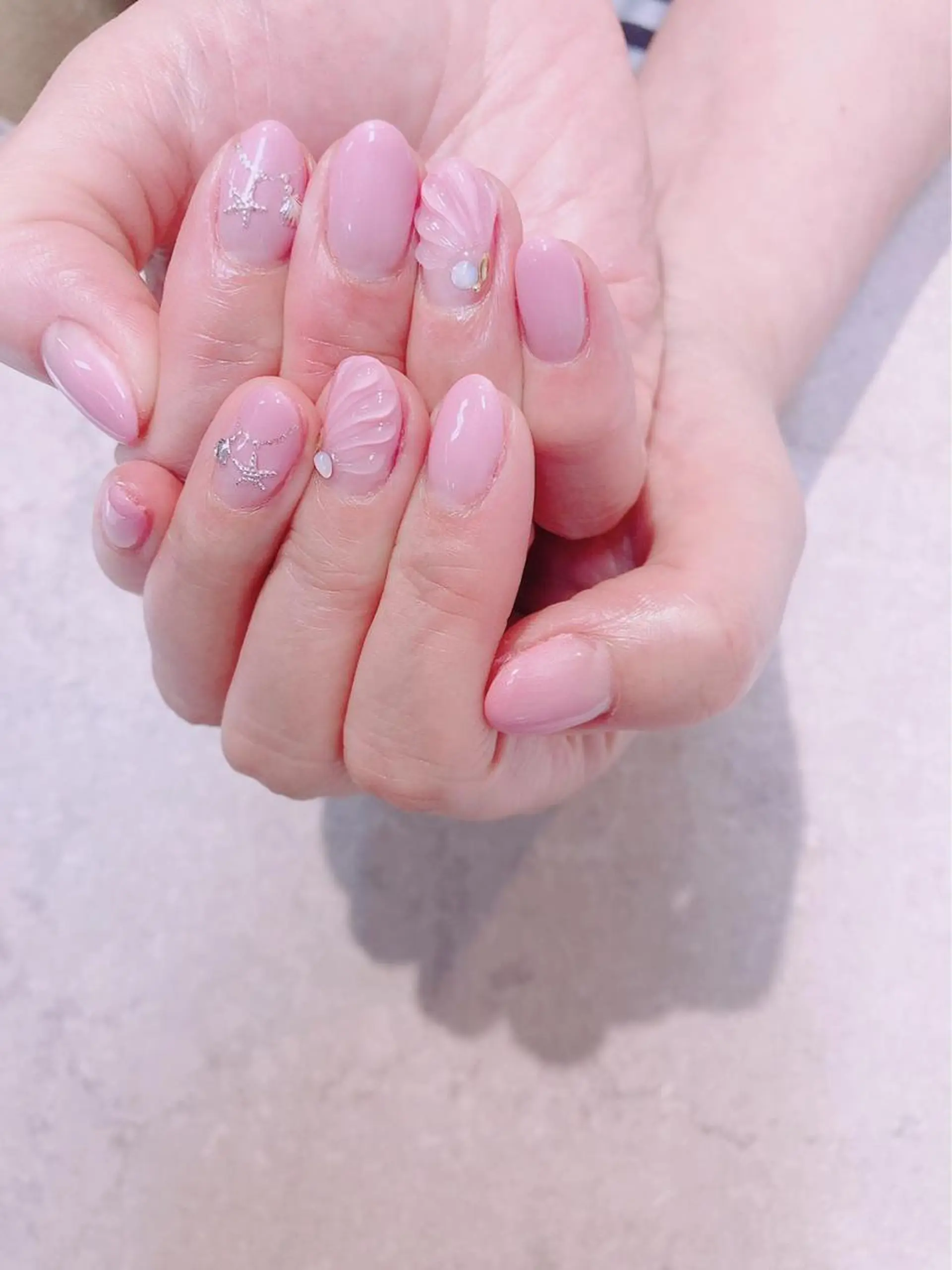 ネイル ピンク ハンドネイル FASTNAIL PLUS 新宿店のネイルデザイン