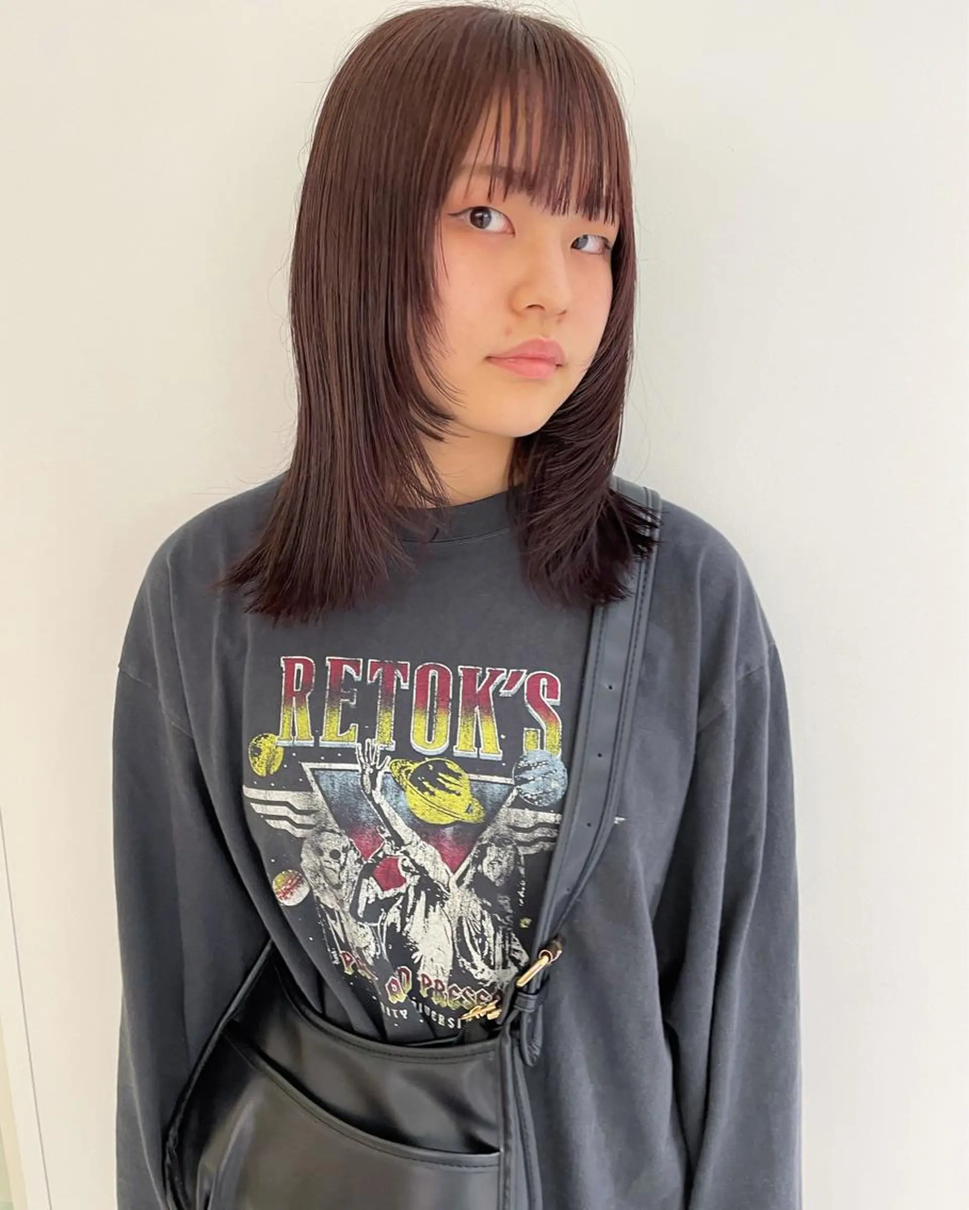 ミディアム カラー カット ヘアカラー iet.所属・ウルフ/ボブ/耳ツボ ジュエリー◎ricoのヘアスタイル