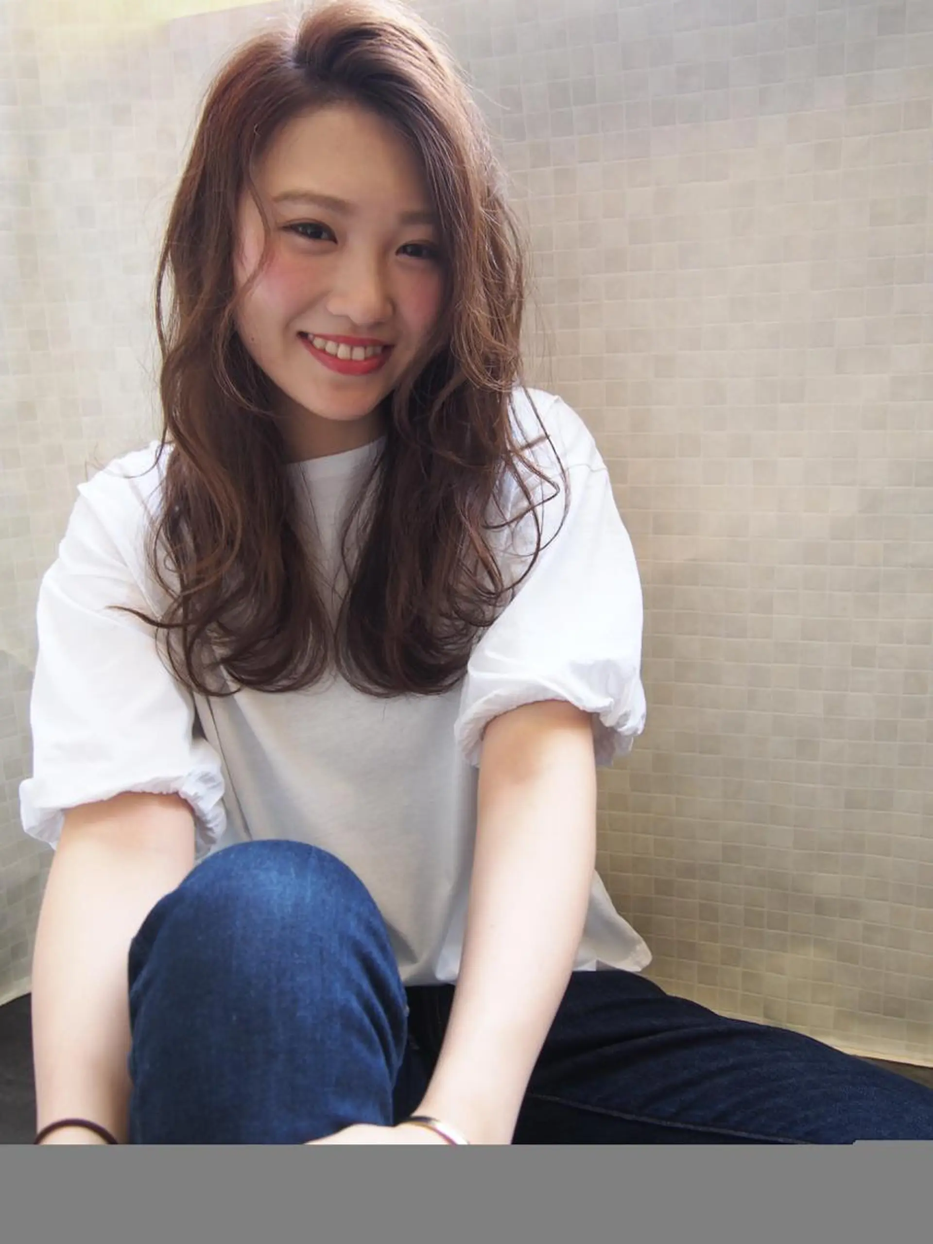 セミロング ほさか しんごのヘアスタイル