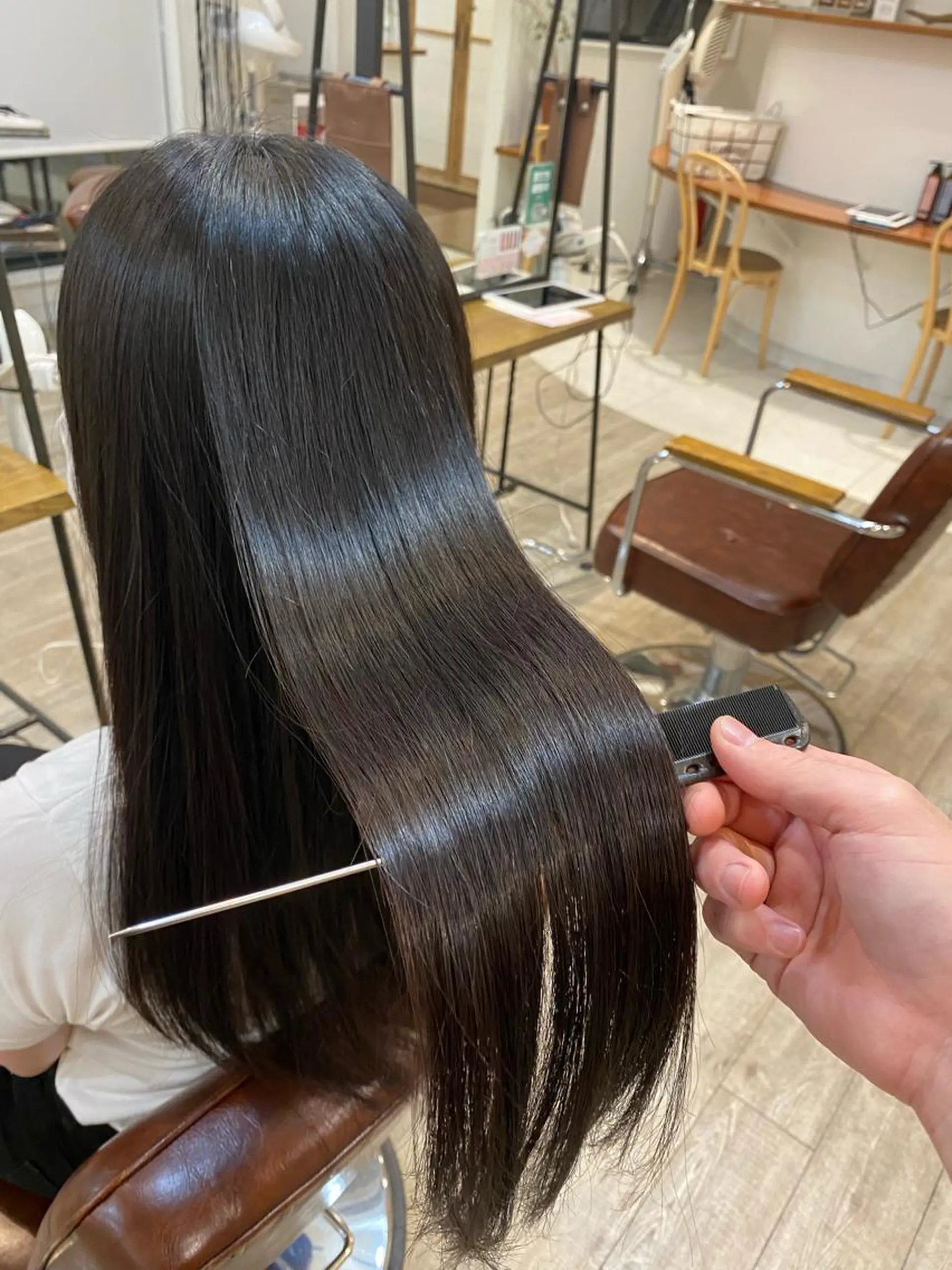 ロング 縮毛矯正 カット 縮毛矯正 トリートメント 🌟ショート/シ ョートボブ/岡田🌟のヘアスタイル