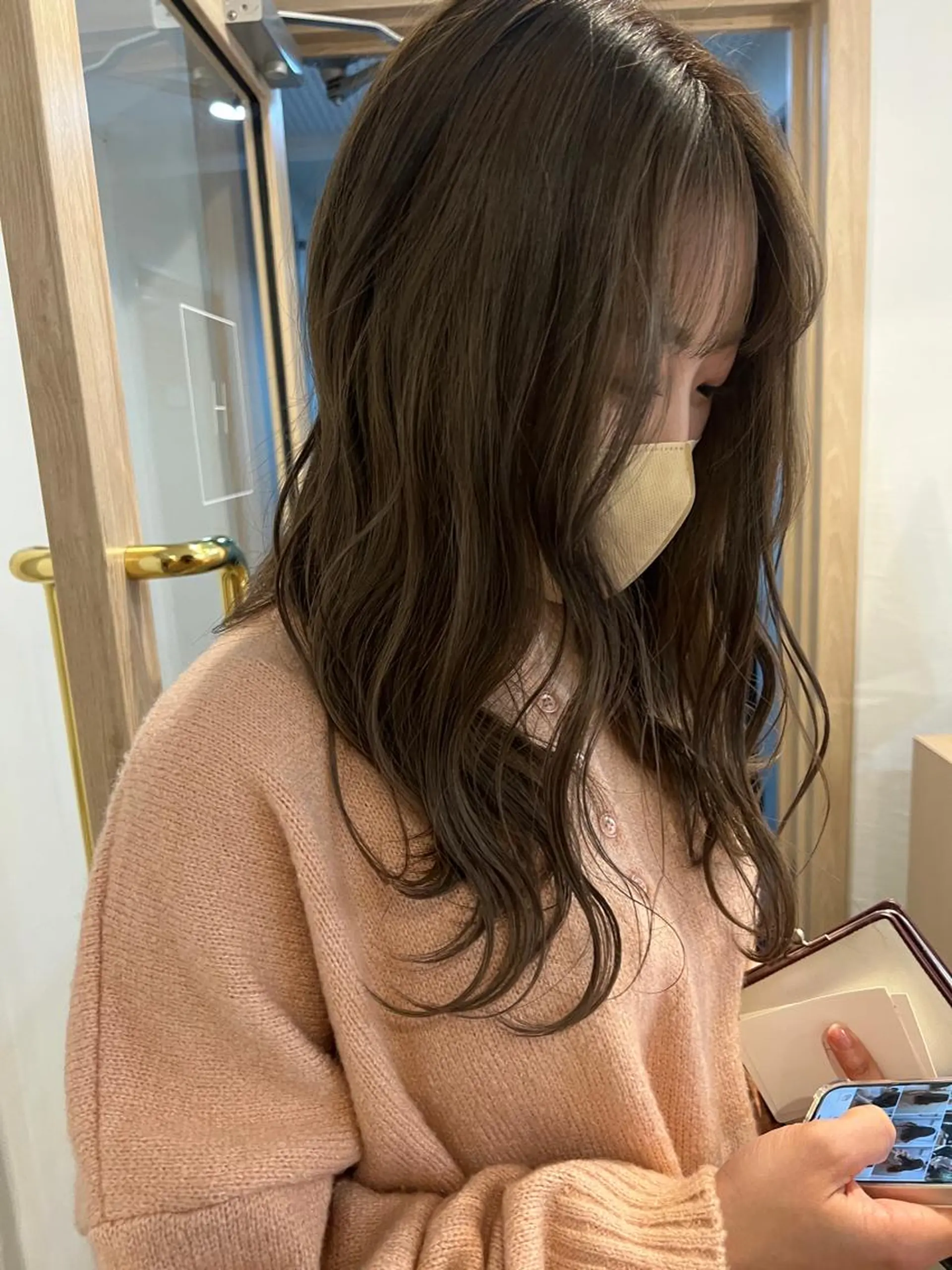 セミロング カラー ショート・ボブパーマ 指名No.1かけるのヘアスタイル