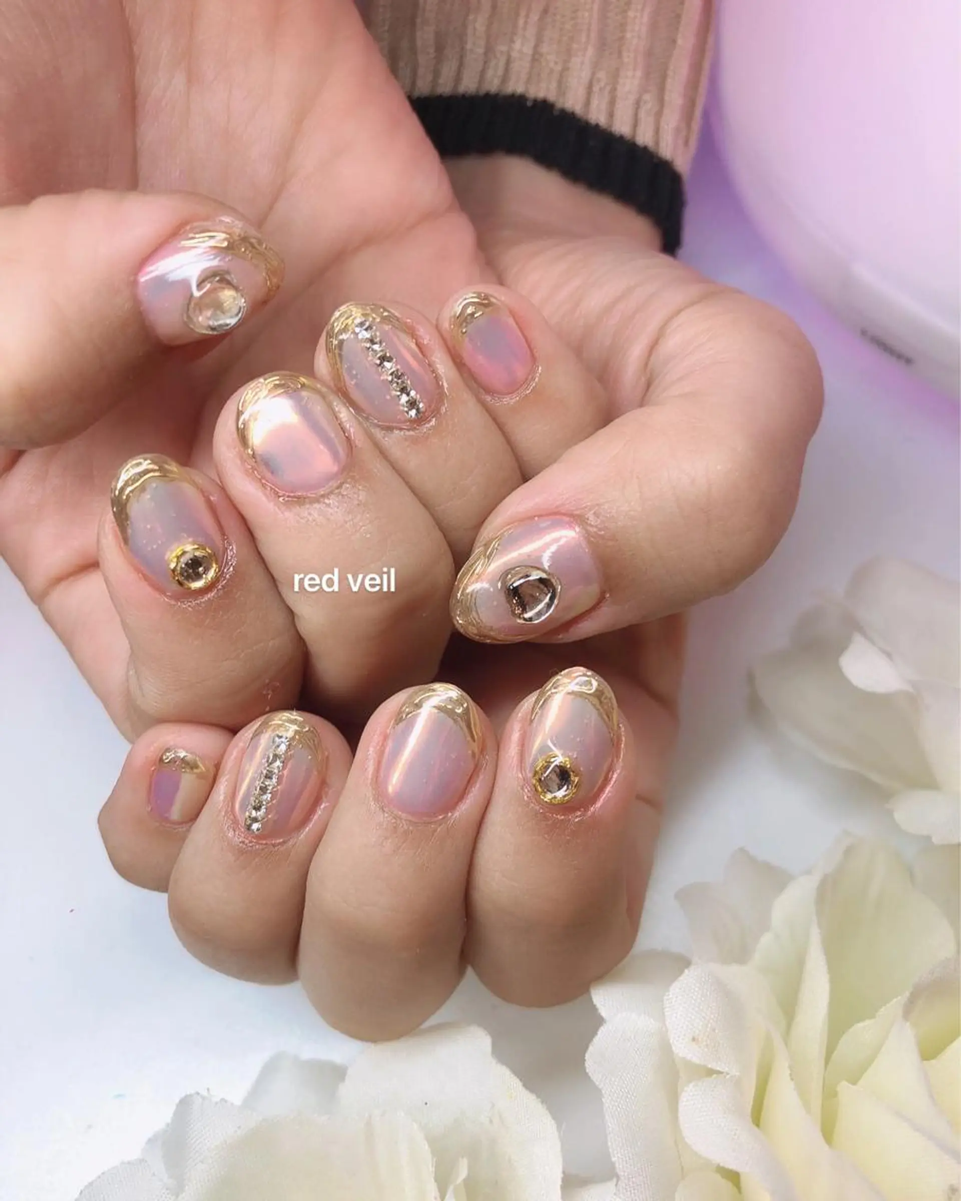 ショート ネイル 長さ出し専門 nynaのネイルデザイン