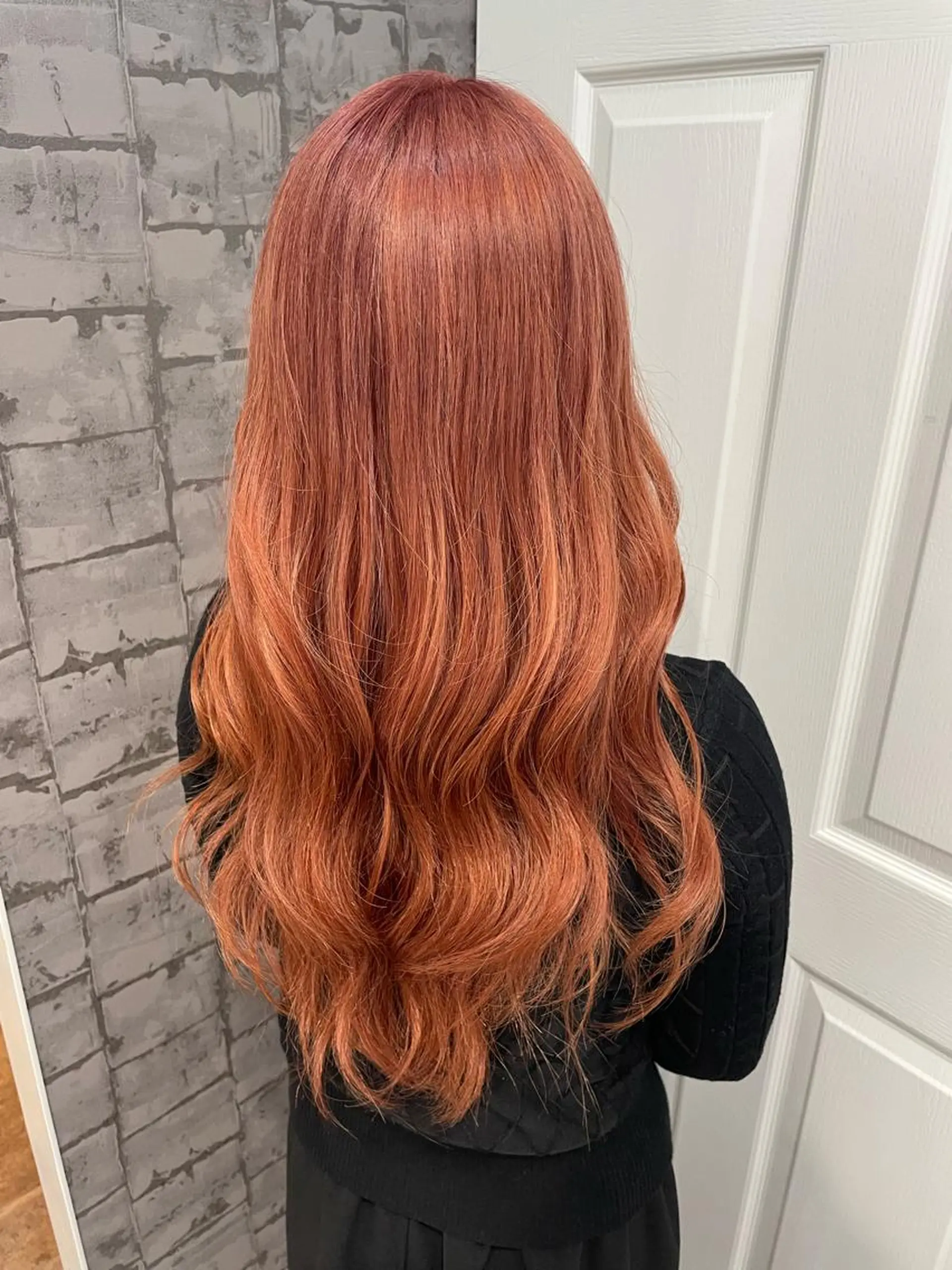 ロング rina／ベージュ ワンホン/韓国ヘアのヘアスタイル