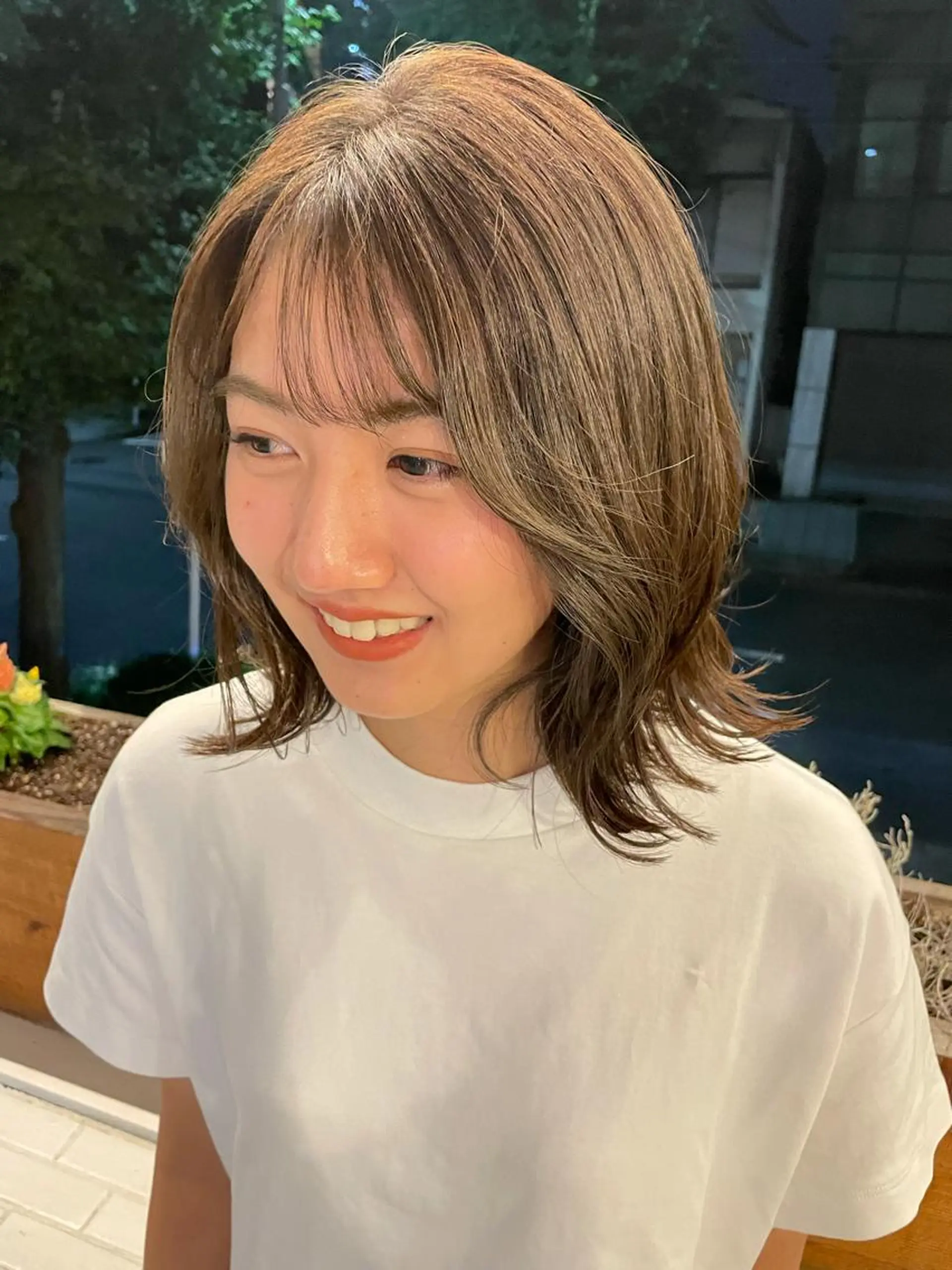 ミディアム COMILE 🌼 SUZUKAのヘアスタイル