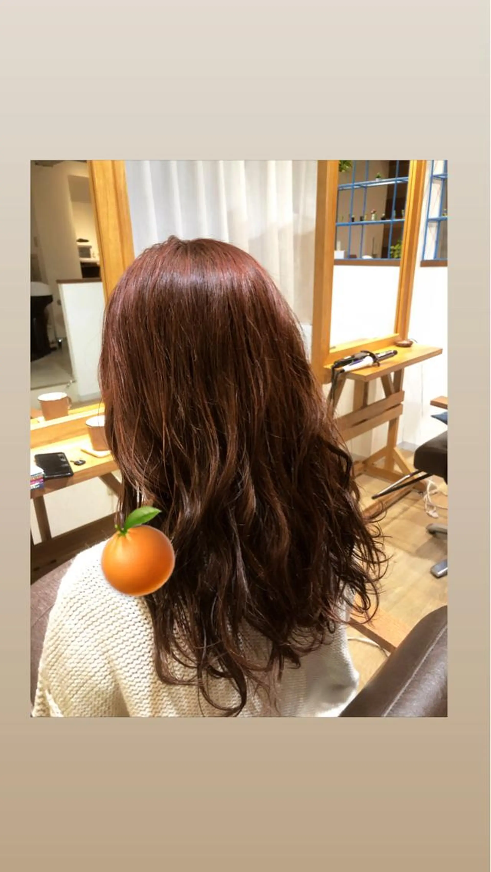 セミロング カラー Ate by little所属・青木 梢のヘアスタイル