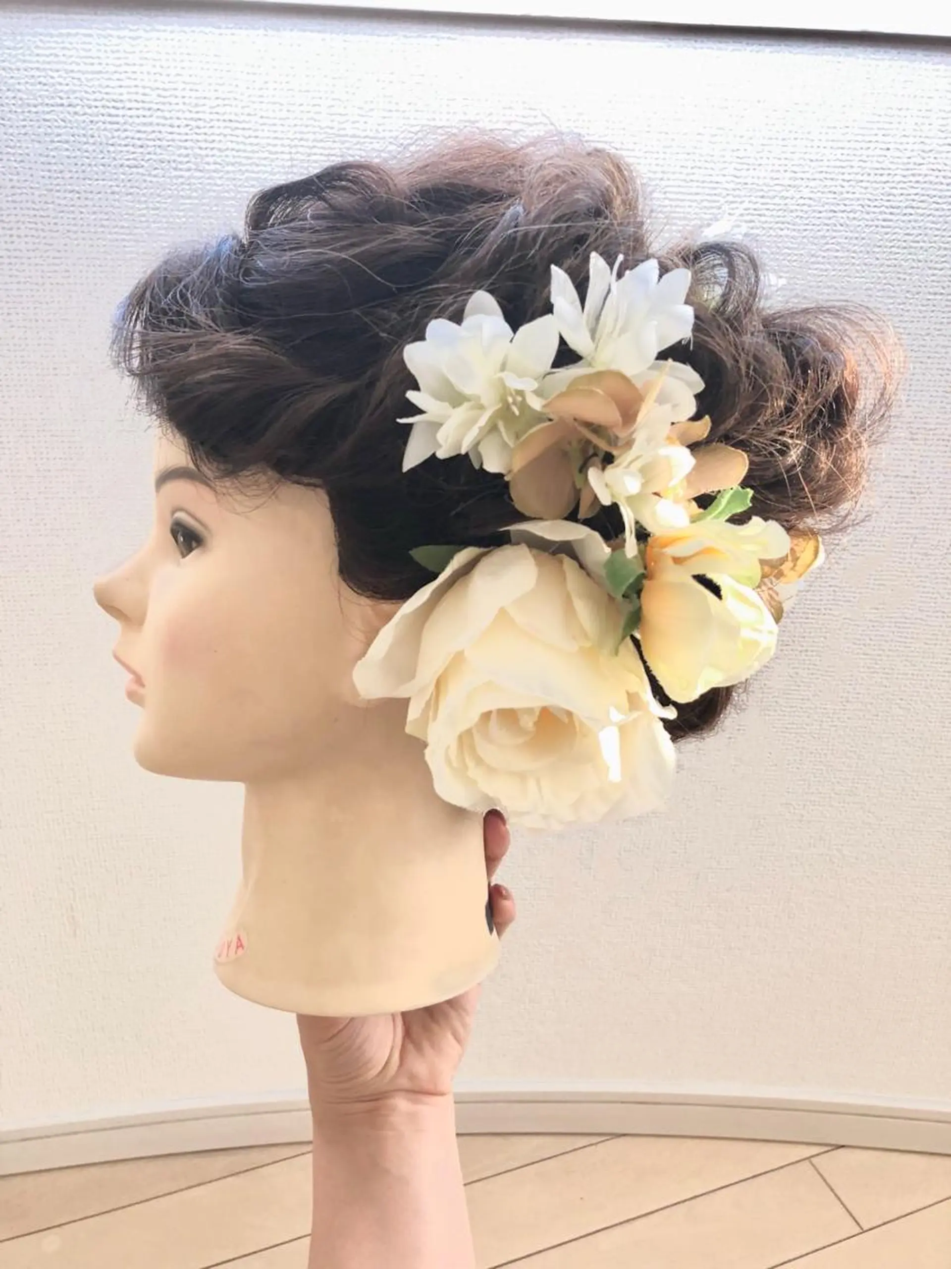 セミロング ヘアアレンジ 【GO TODAY SHAiRE SALON 心斎橋Edel店】所属・高橋 香澄のヘアスタイル