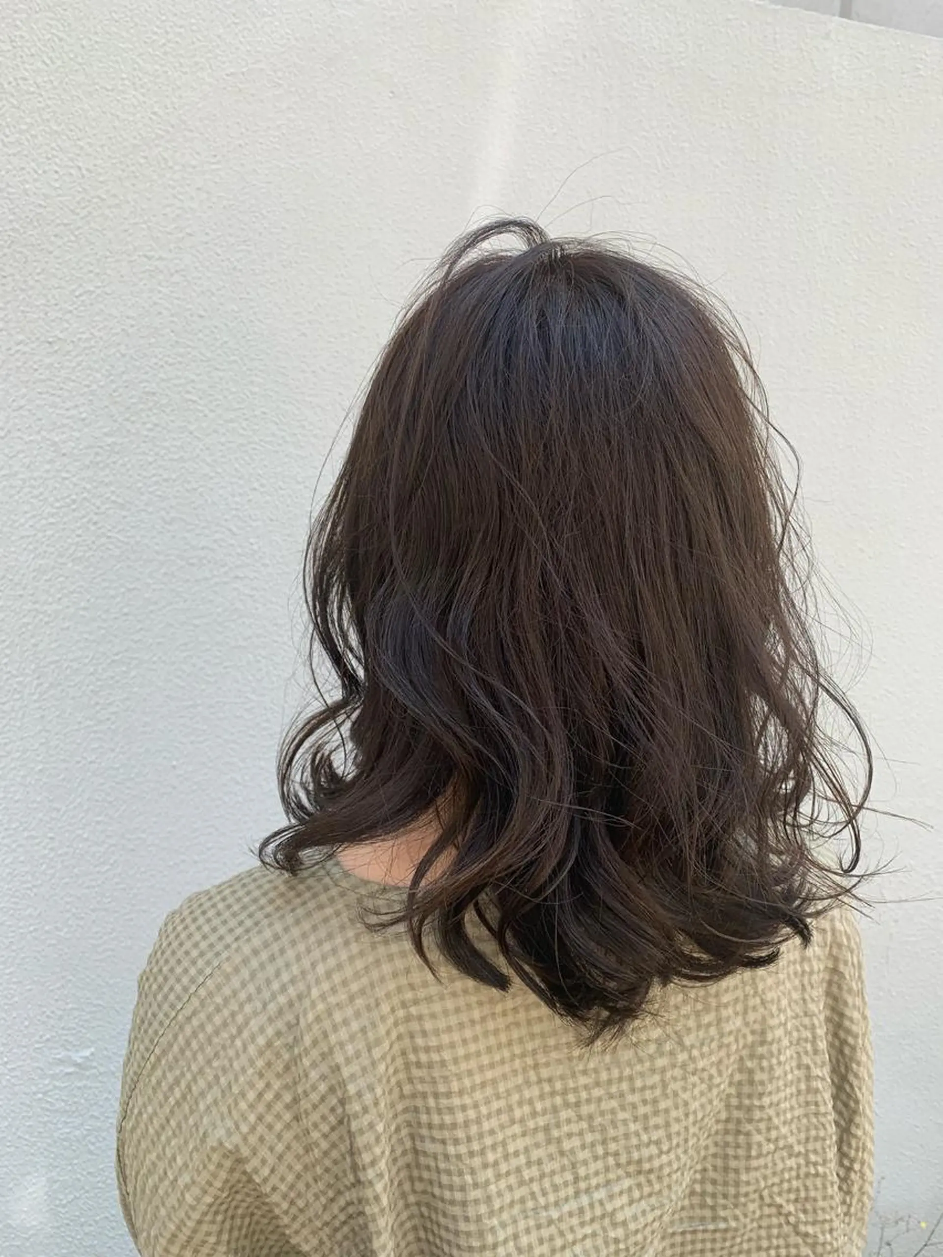 ミディアム カット パーマ トリートメント 落合 妙佳のヘアスタイル