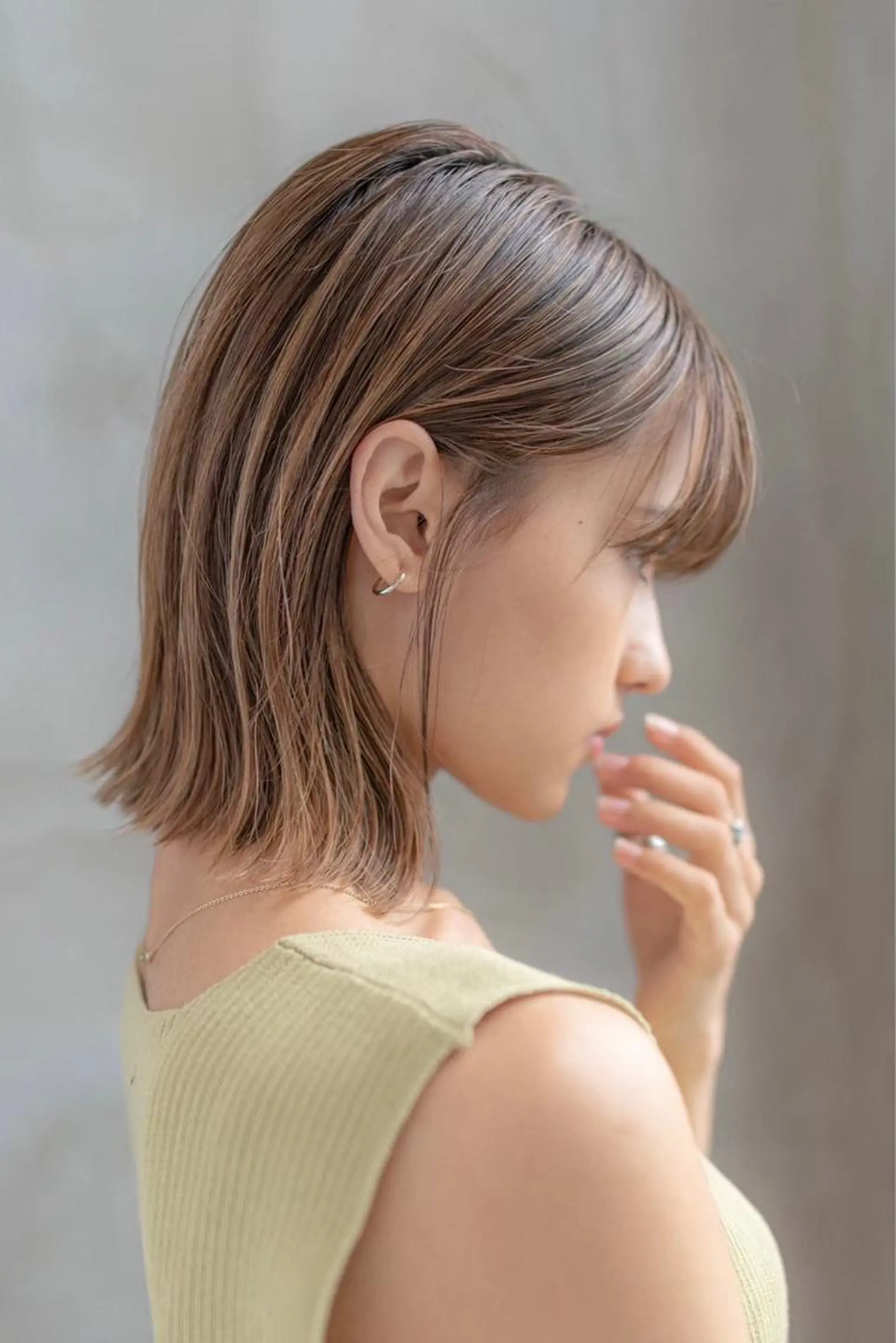 ミディアム カット トリートメント ヘアセット 韓国レイヤー🇰🇷 韓国研修◎渋谷カイトのヘアスタイル