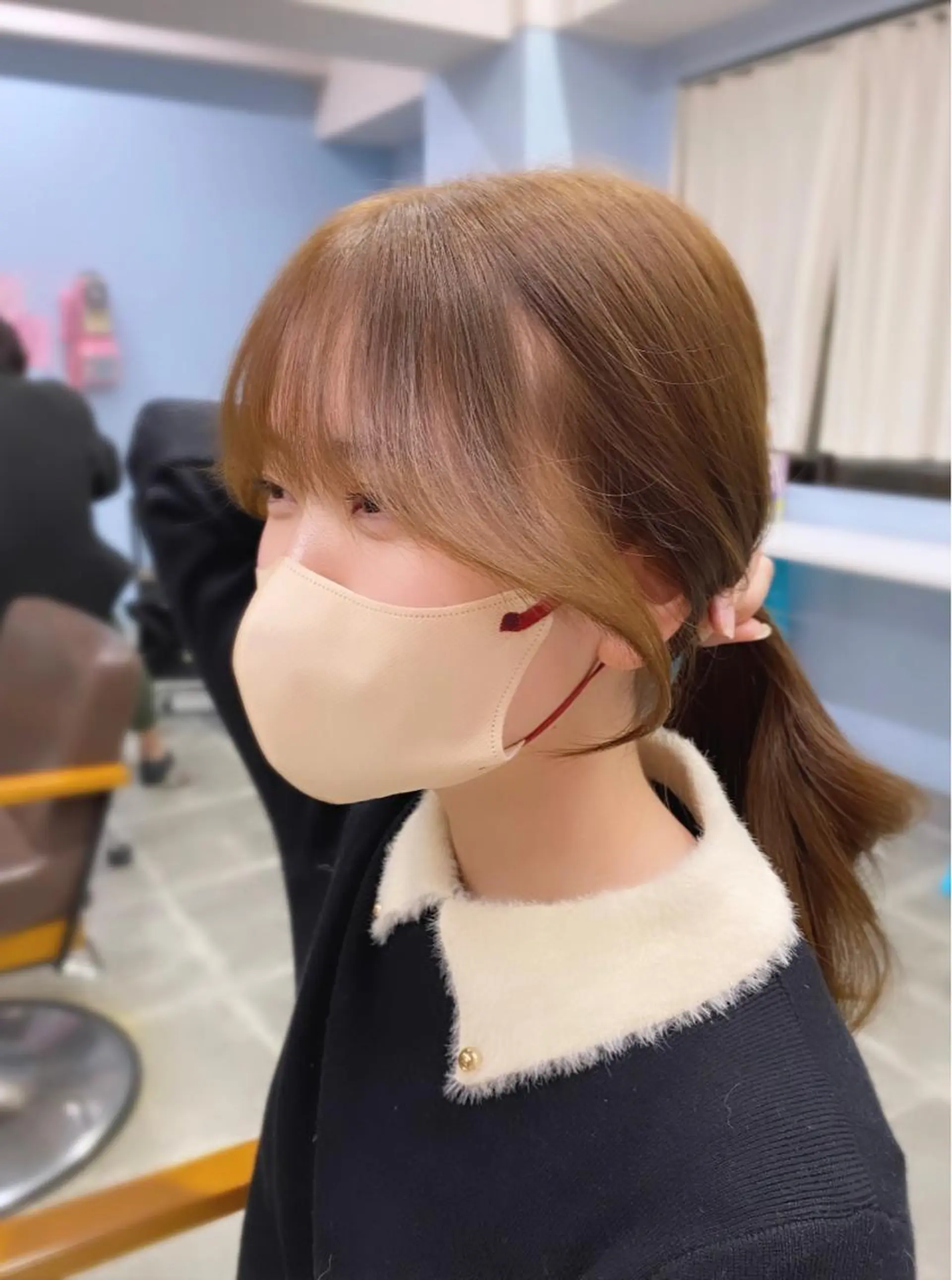 セミロング カラー YUZU🎀顔まわり ×レイヤーカットのヘアスタイル