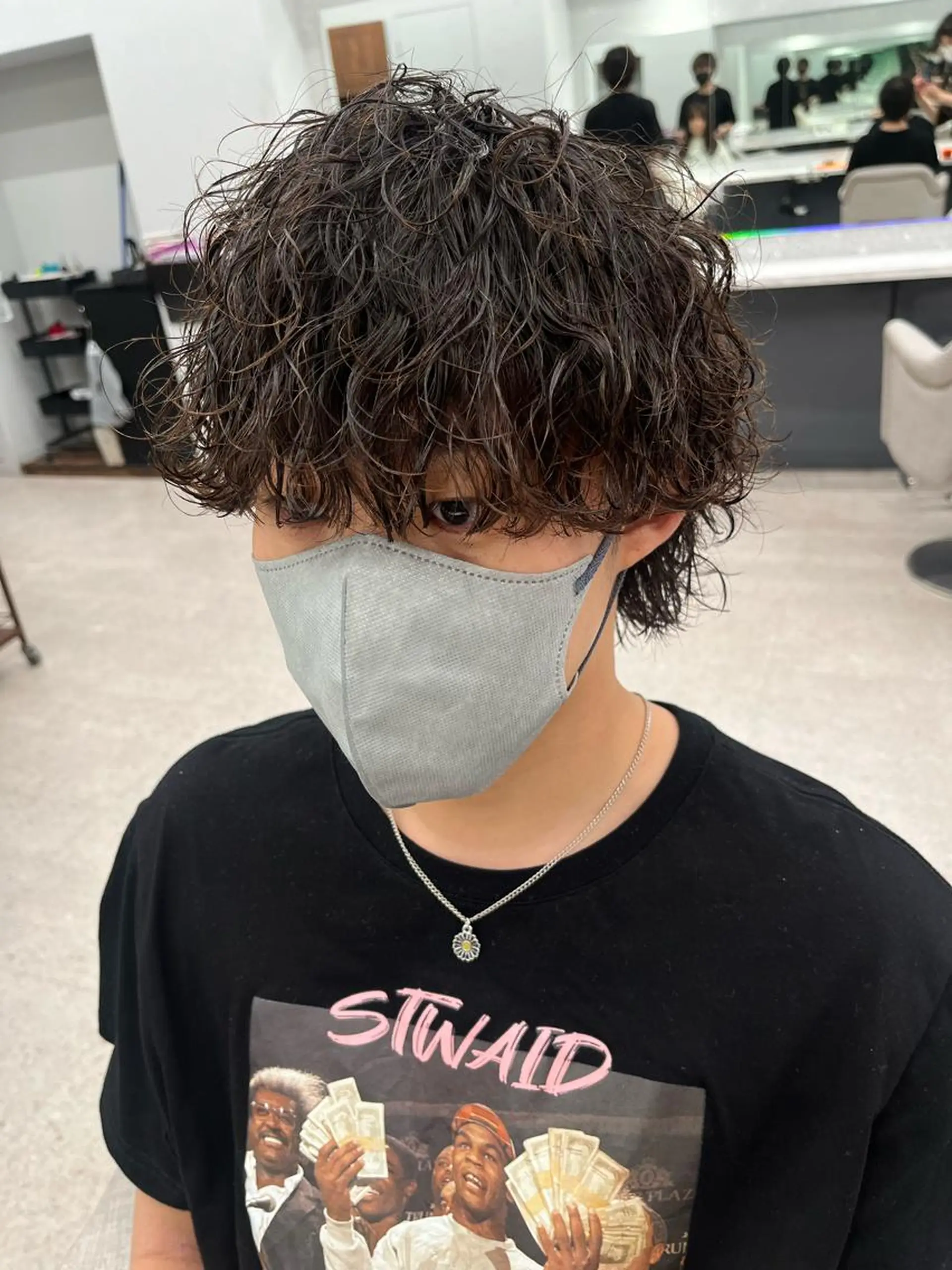 パーマ メンズ メンズパーマ 波巻きパーマ カット パーマ 🍐シャドウパーマ メンズ特化/守岡🍐のヘアスタイル