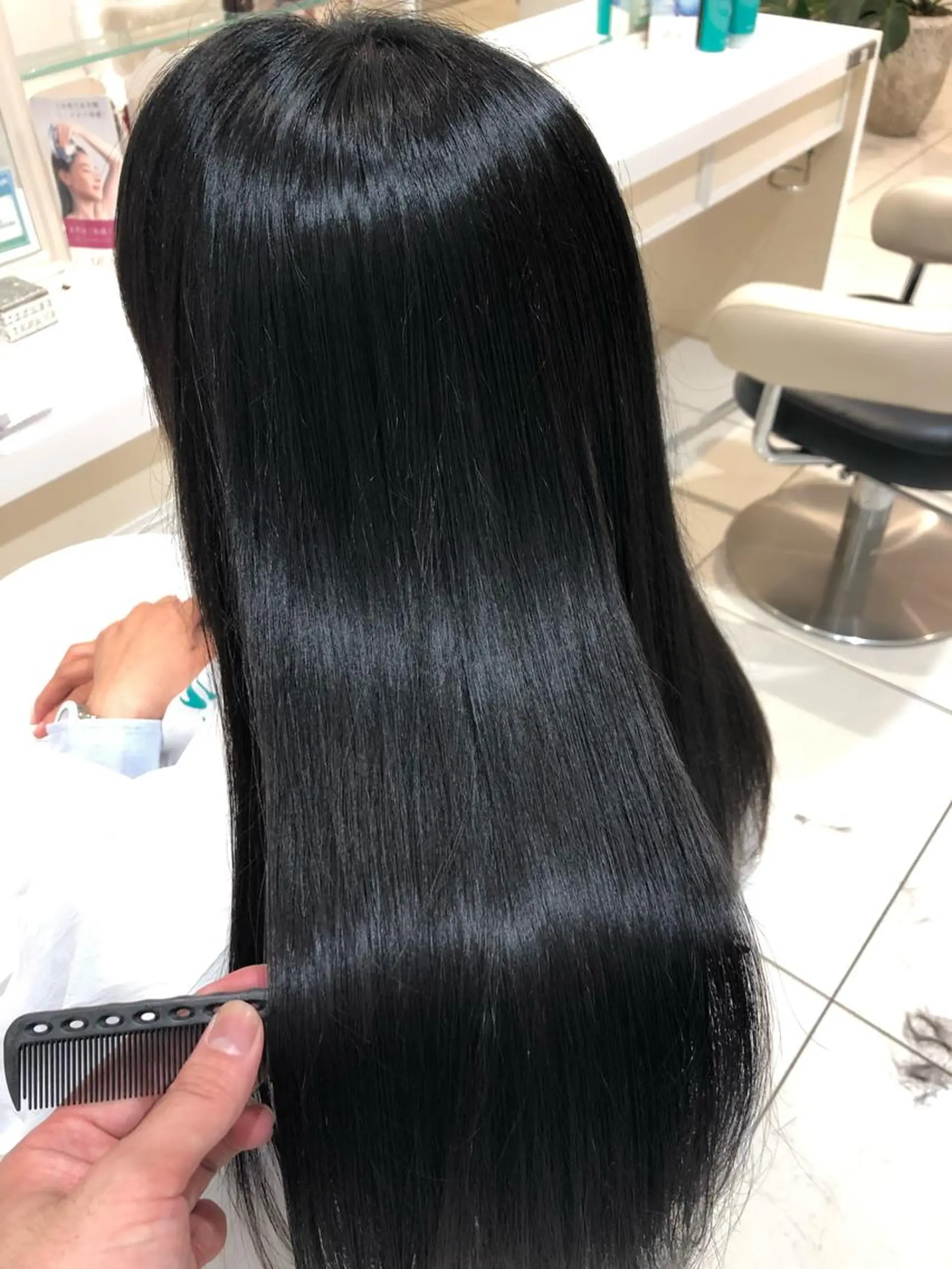 ロング 縮毛矯正 日野・八王子縮毛矯正 ワタナベリョウマのヘアスタイル