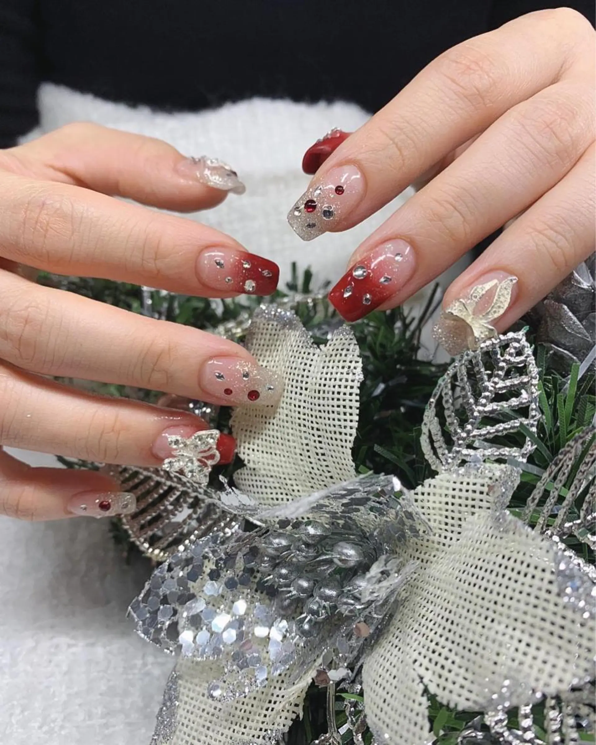 ネイル ボルドー 長さ出し スカルプネイル *･*MIMnail 1号店･*:･*のネイルデザイン