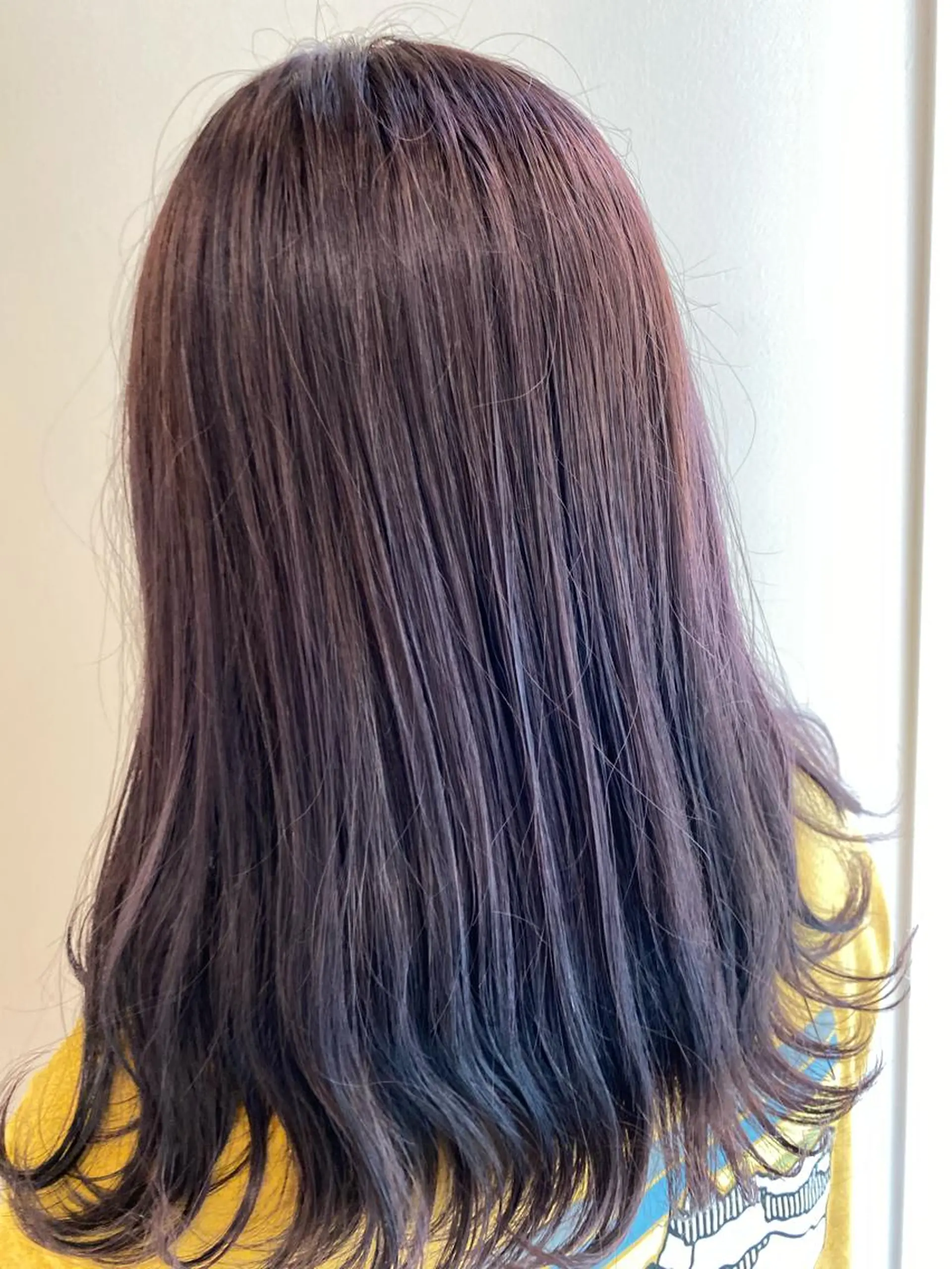 セミロング カラー ハイトーン/ウルフ /レイヤー/坂野幸伸のヘアスタイル