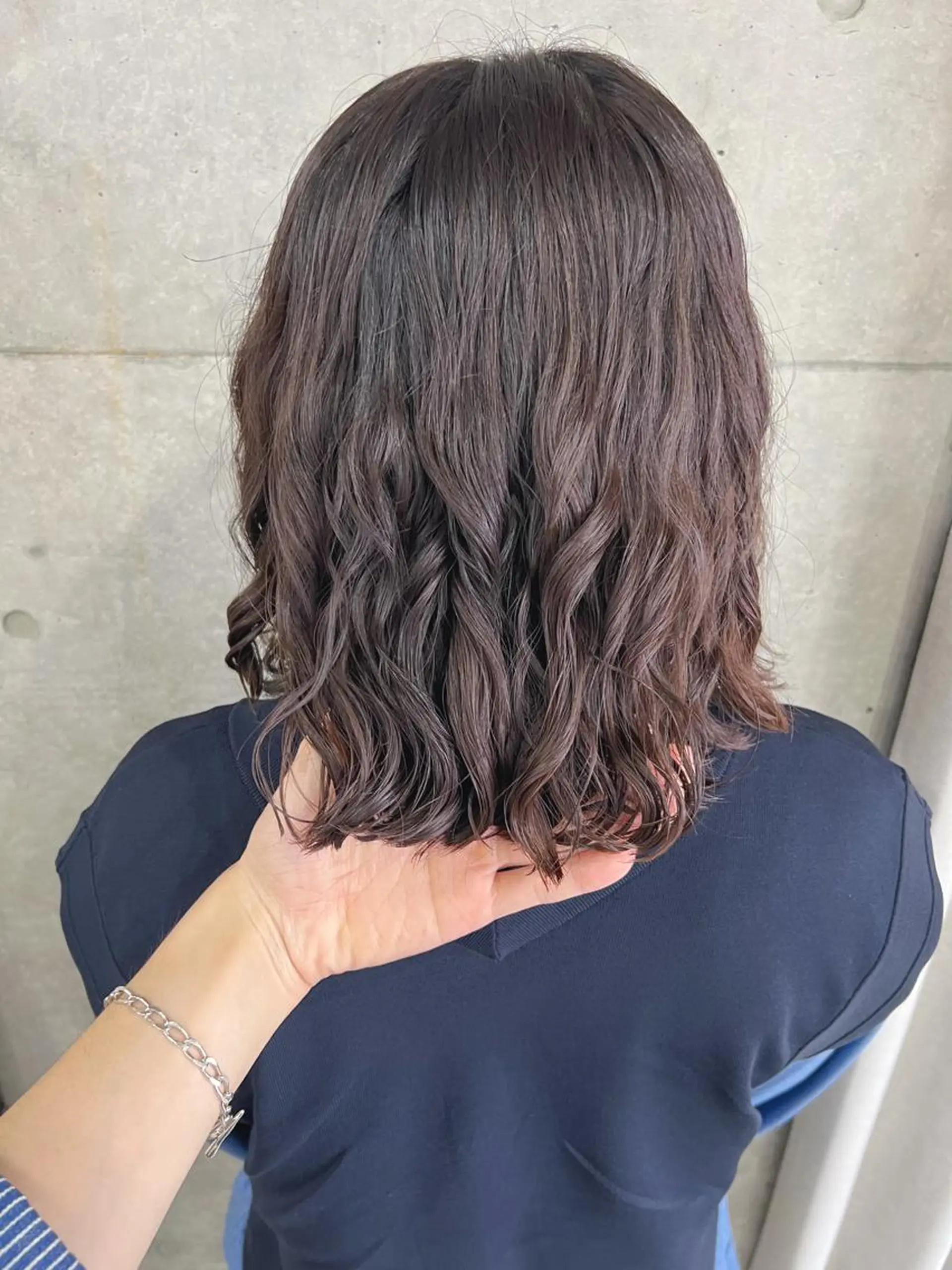 ミディアム パーマ ボブパーマコテ巻き風 パーマNo1深江秀平のヘアスタイル