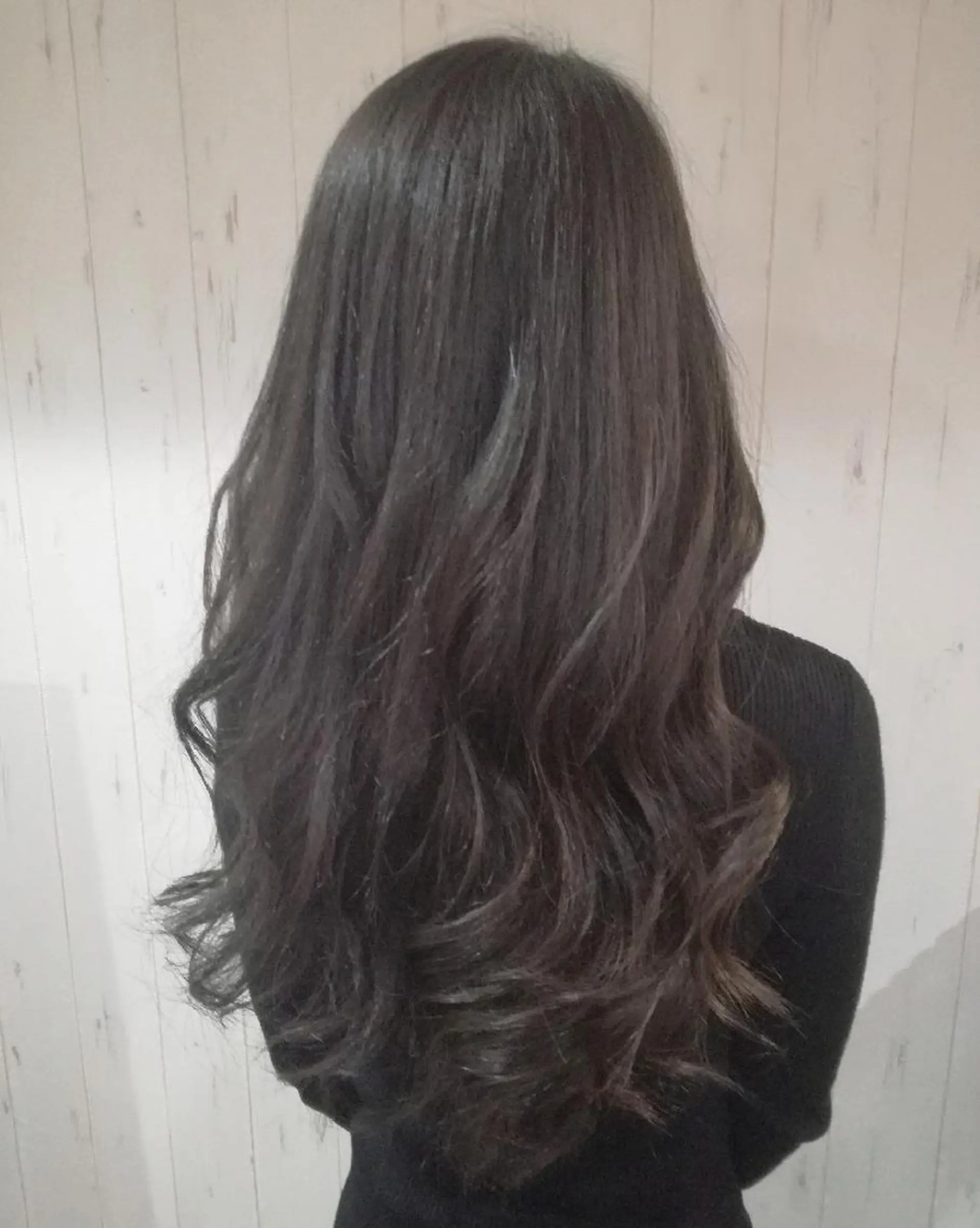 ロング カラー アッシュ ダークアッシュ 西川 敏夫のヘアスタイル