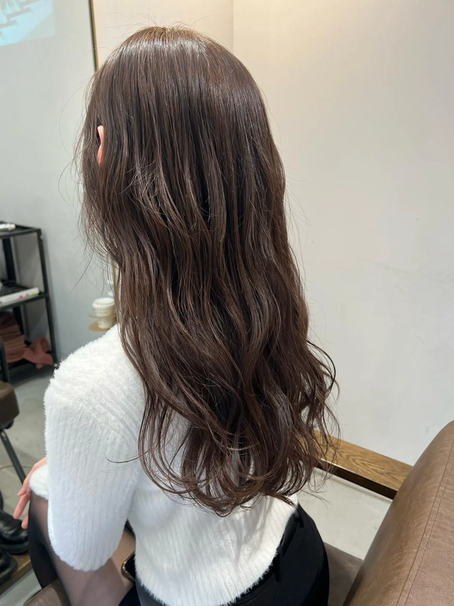 ロング カラー グレージュ ラベンダーカラー ラベンダーグレージュ ラベンダーグレー カット ヘアカラー トリートメント 色素薄めカラー❤︎ chihiroのヘアスタイル