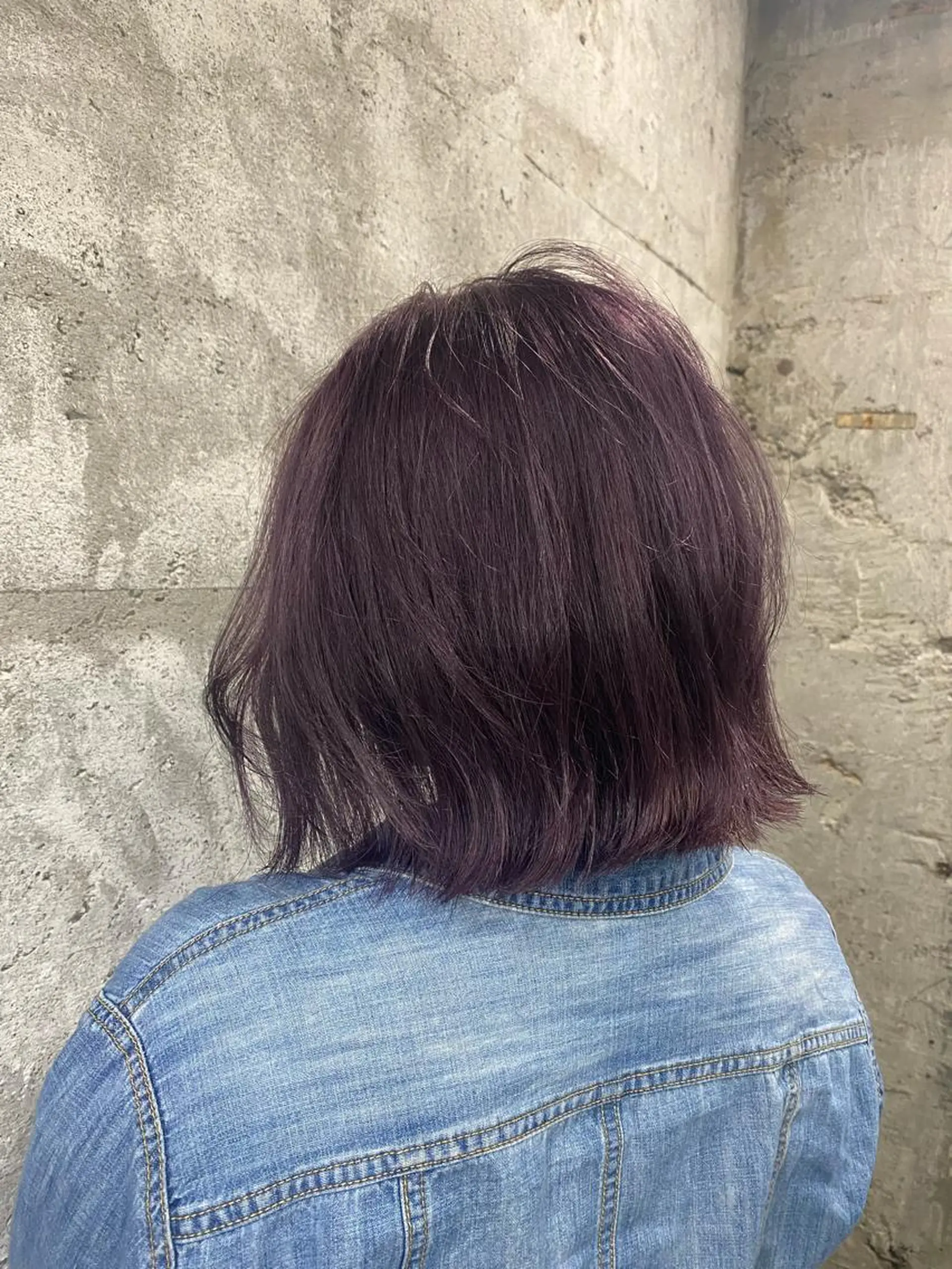 ショート カラー ヘアアレンジ アッシュ パープルカラー パープルアッシュ ヘアカラー ［似合わせヘア］ ✂︎OGURO✂︎のヘアスタイル