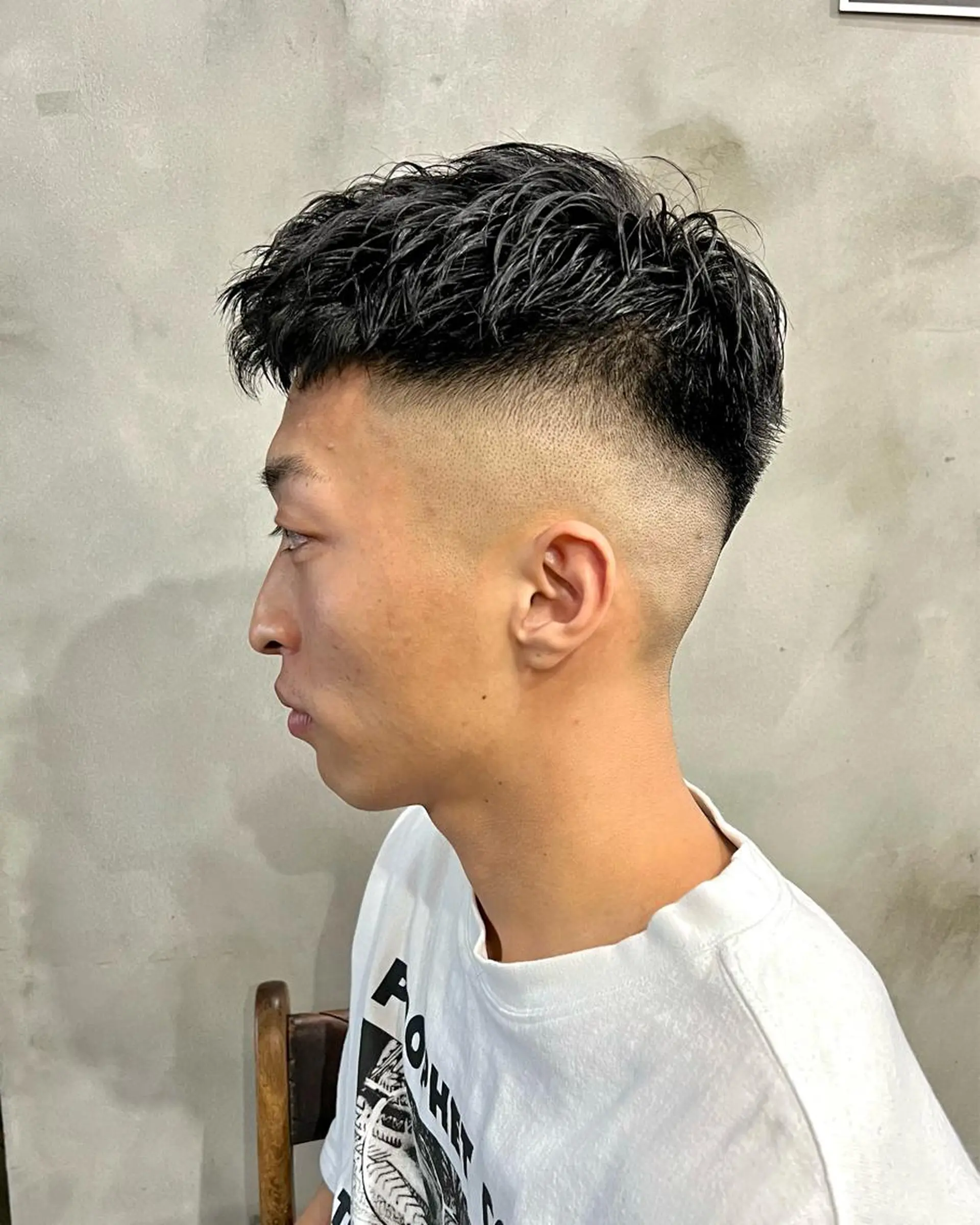 ショート パーマ メンズ カット パーマ トリートメント 木村陸弥 似合わせ 透明感カラー🌿のヘアスタイル