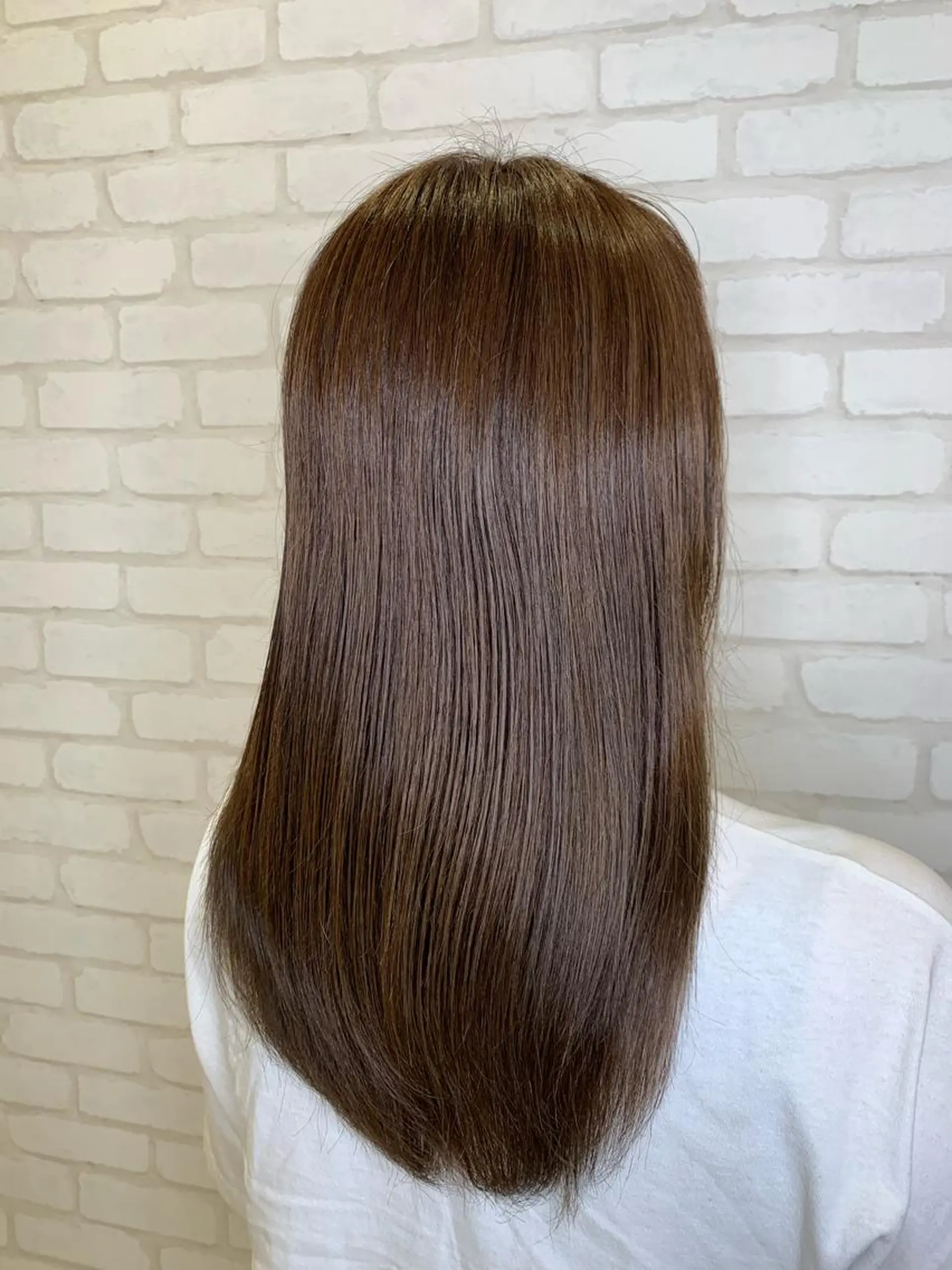 セミロング カラー 【髪質改善】 夏目結以のヘアスタイル