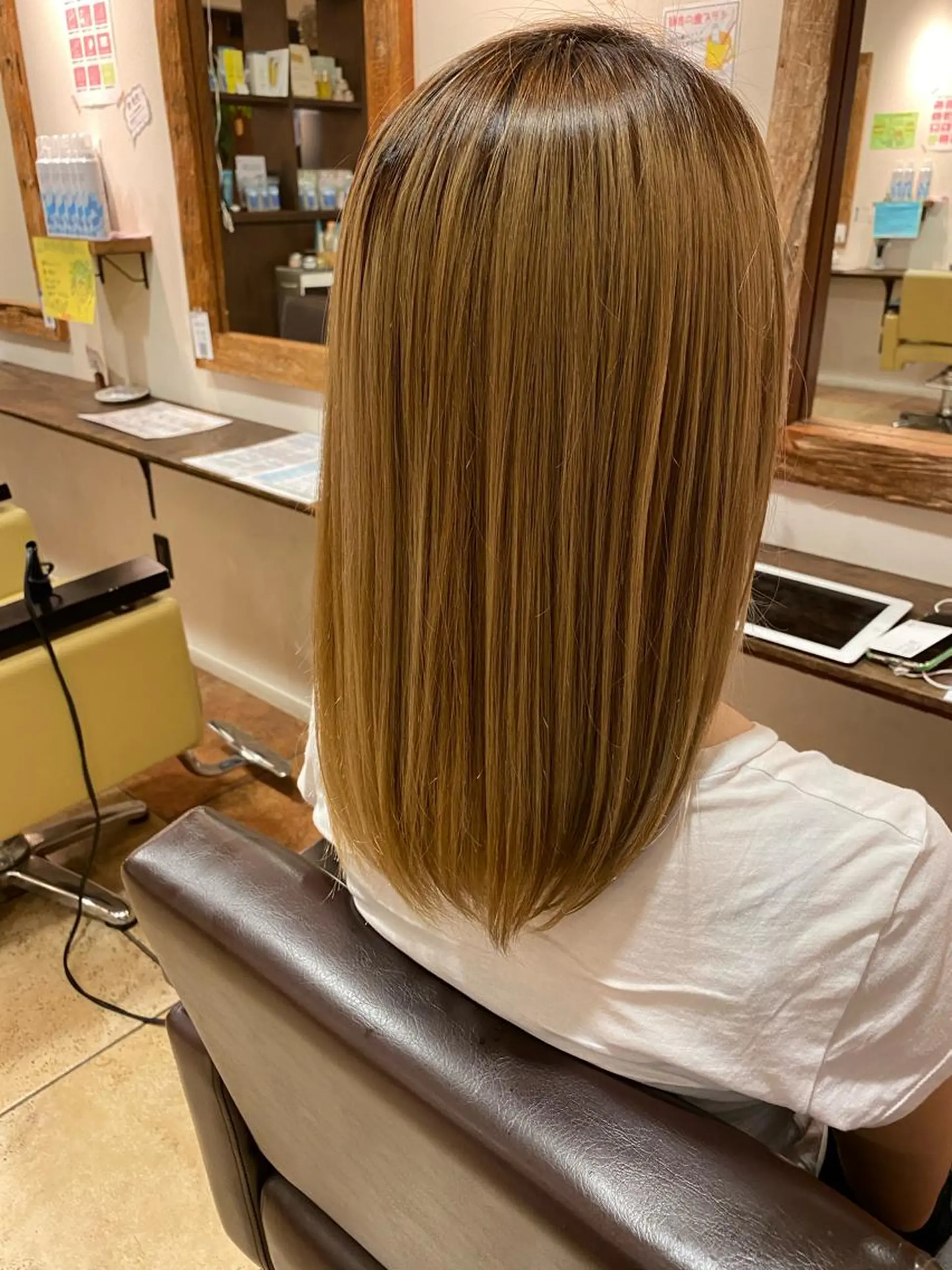 ミディアム ROOM所属・髪質改善・縮毛矯正/ 下村陽平のヘアスタイル