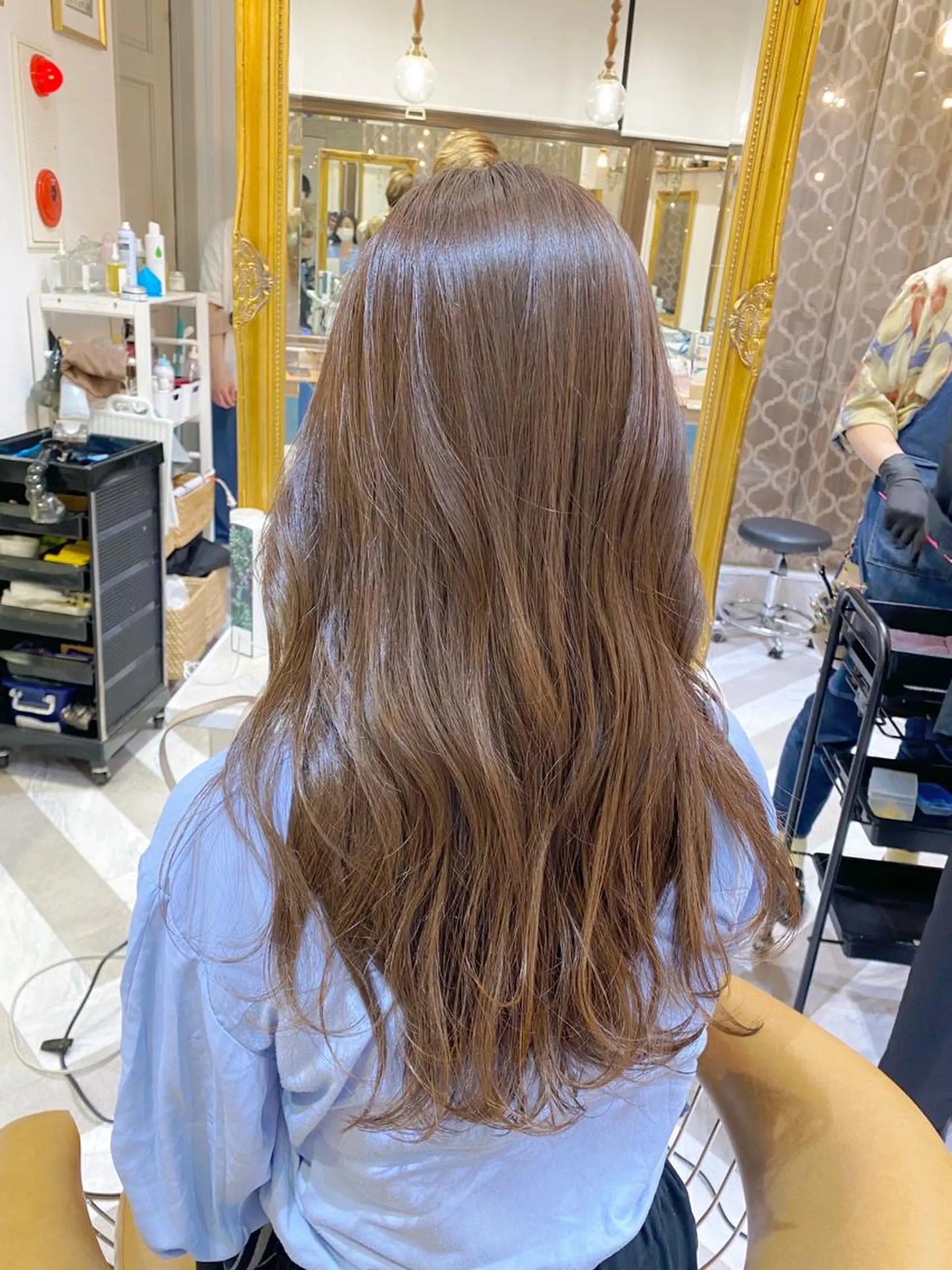 ロング カット ヘアカラー トリートメント レイヤーカット /透明感カラー西田のヘアスタイル