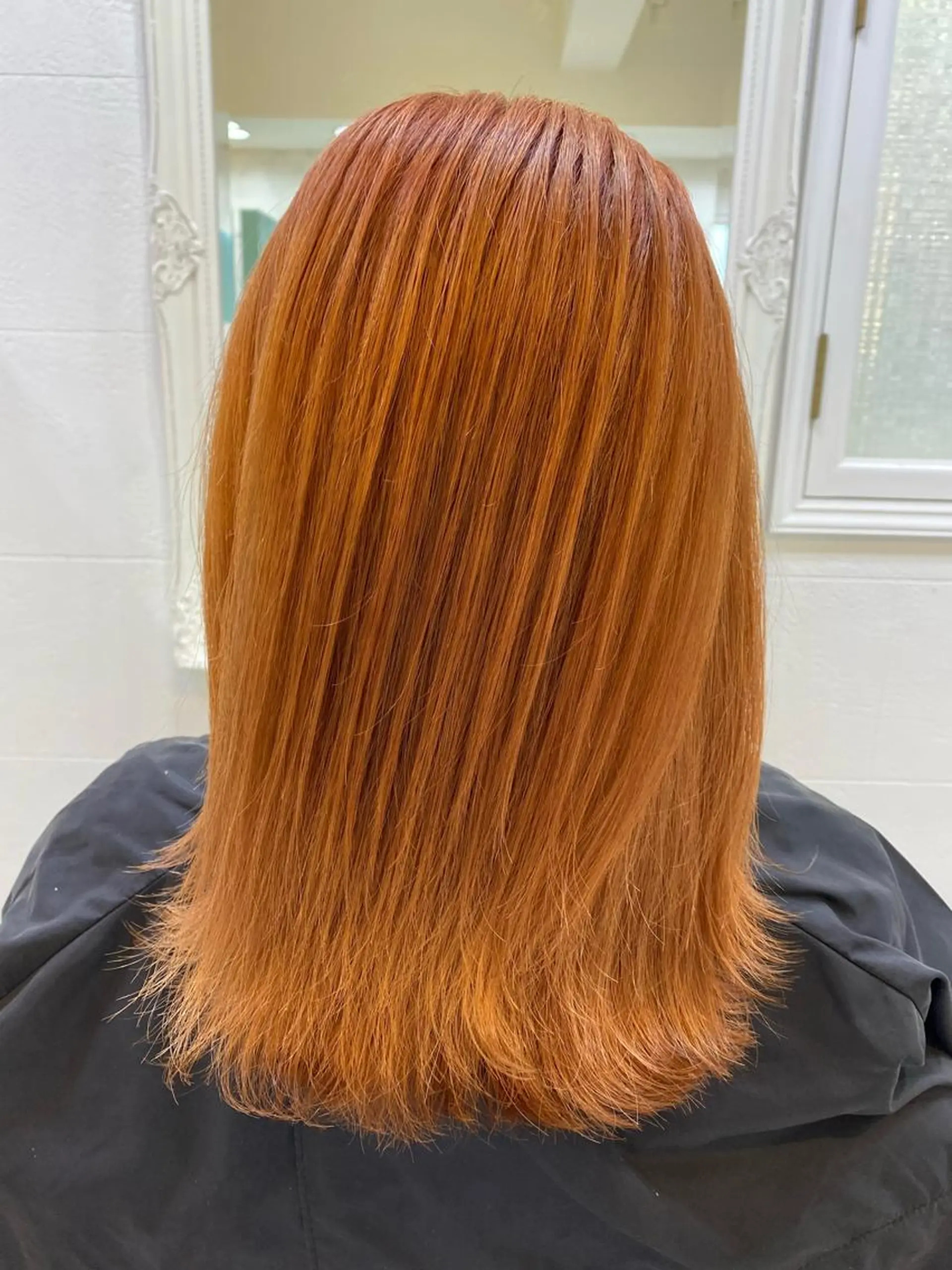 ミディアム カラー ヘアアレンジ マツエク・マツパ オレンジ カラーマツエク Noah's　Ark所属・透明感カラー🫧ヘア セット🫧松本菜月の眉毛・アイブロウイメージ