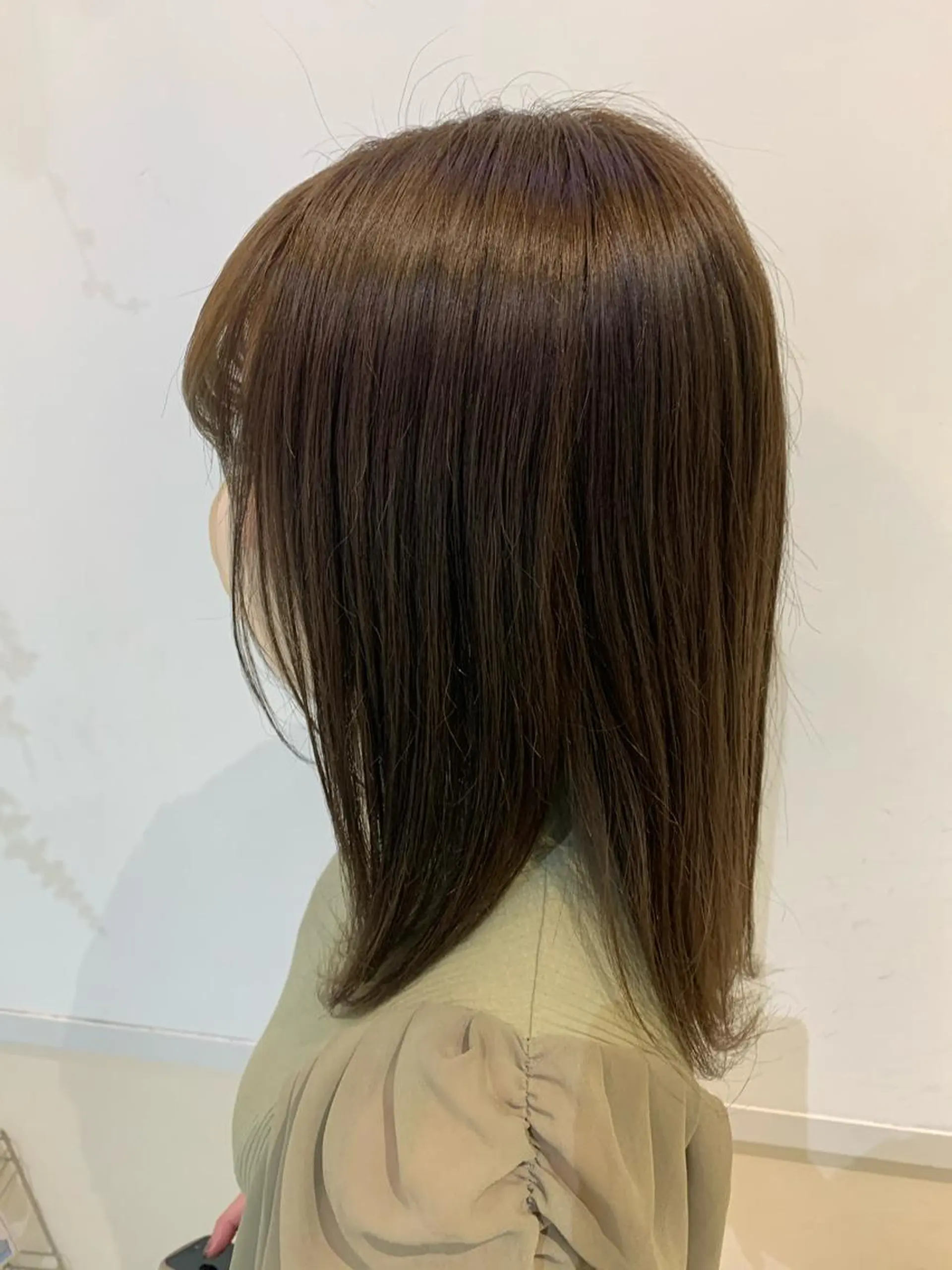 ミディアム 透けるbrown カラー🎗♡yukaのヘアスタイル