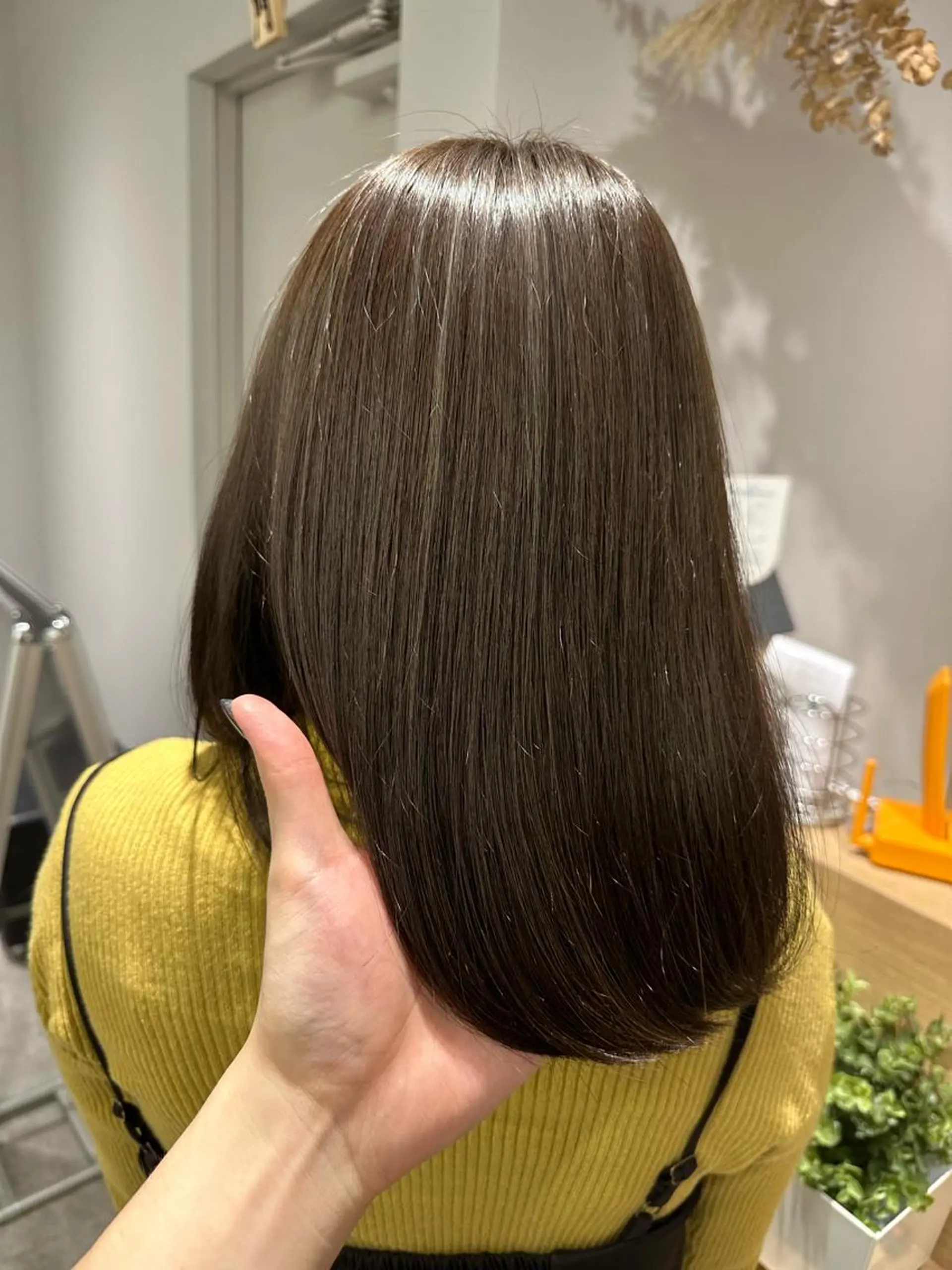 ミディアム 髪質改善 ヘアカラー トリートメント 雰囲気似合わせ/永田 汰伊智/艶カラー🫧のヘアスタイル