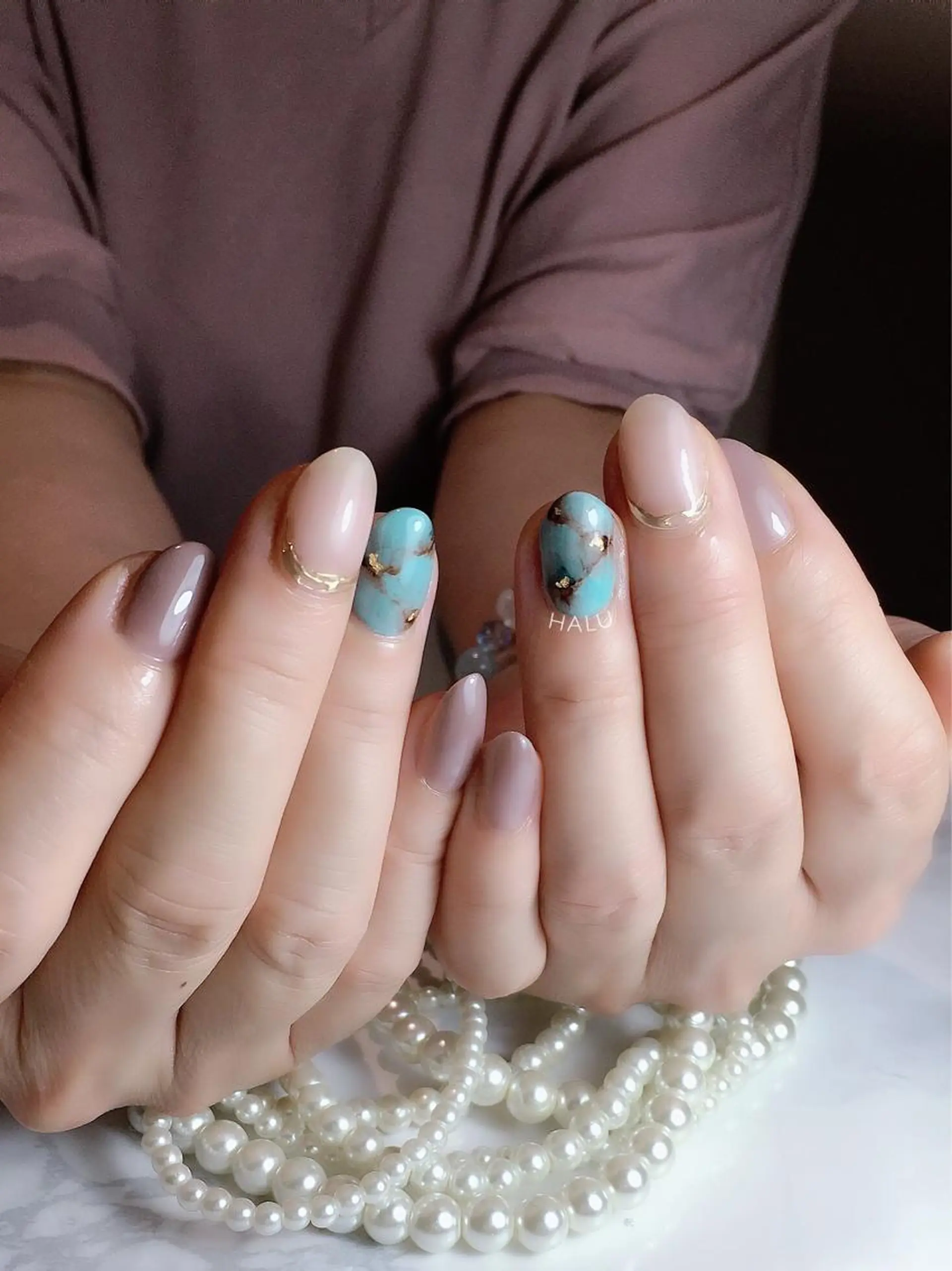 ネイル シンプルネイル HALU ハルのネイルデザイン