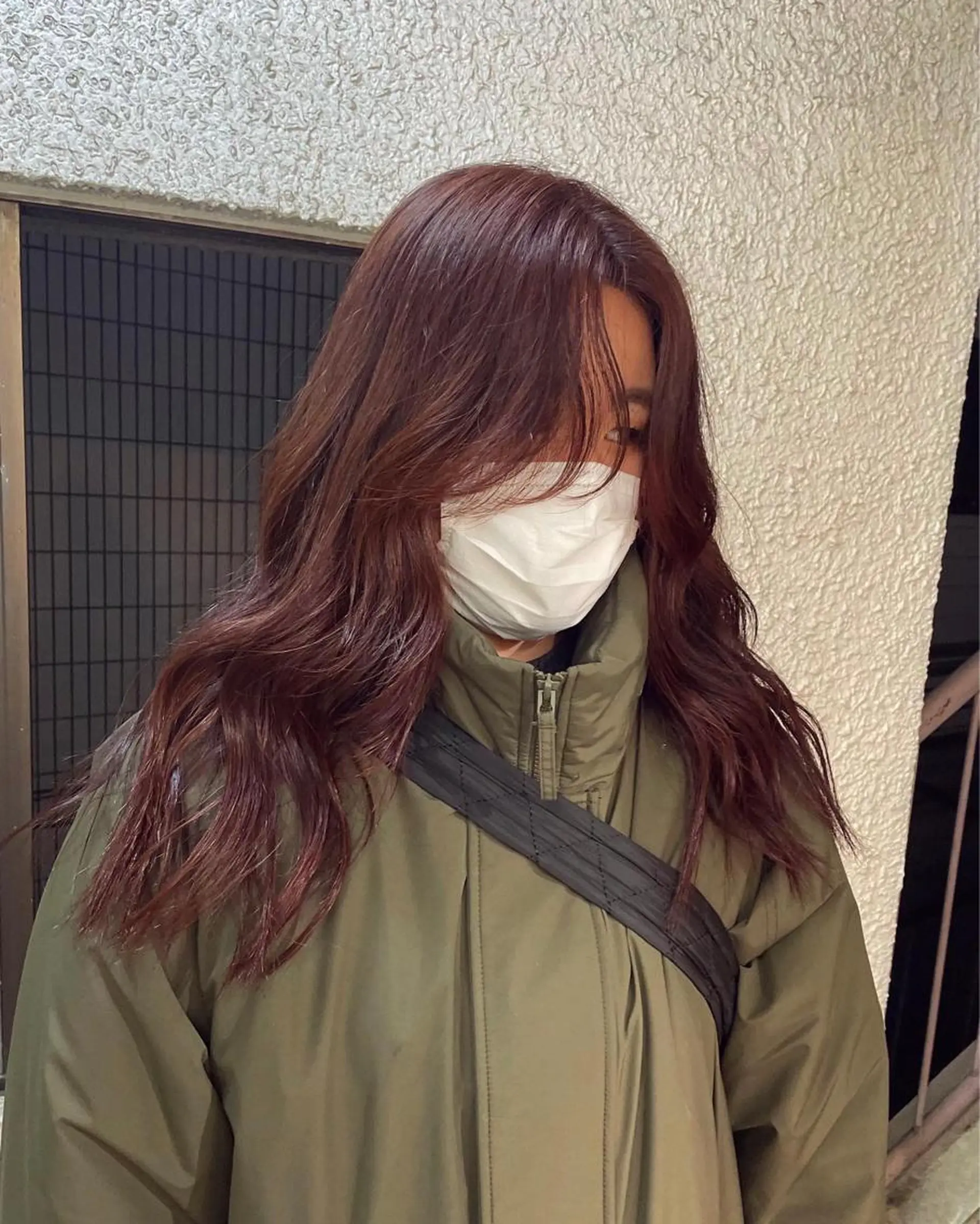 ロング カラー ブラウンカラー カシス レイヤーカット ヘアカラー トリートメント レイヤー/透明感 カラー/Tamakiのヘアスタイル