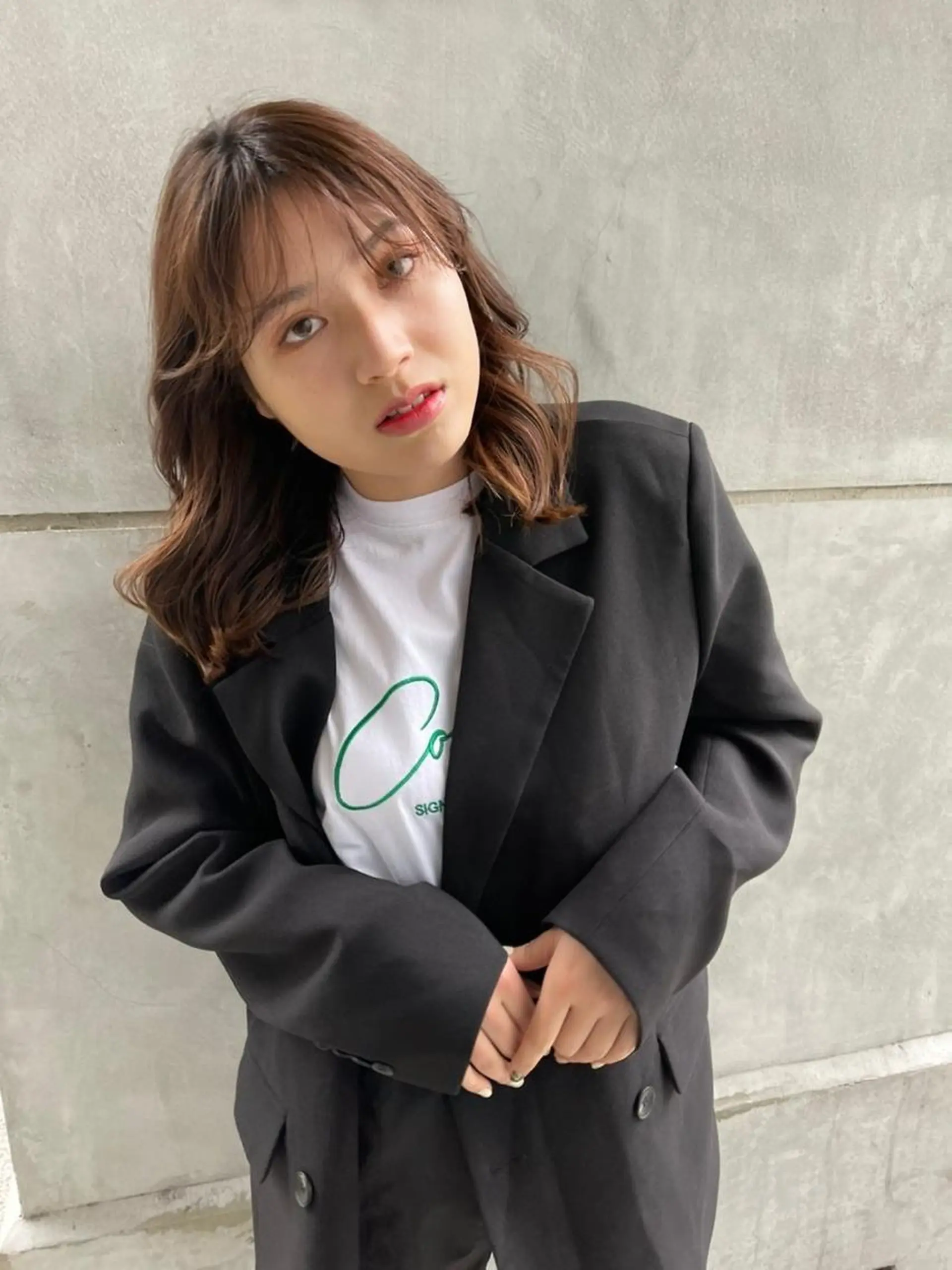 セミロング カット ヘアカラー トリートメント mood tatemachiのヘアスタイル