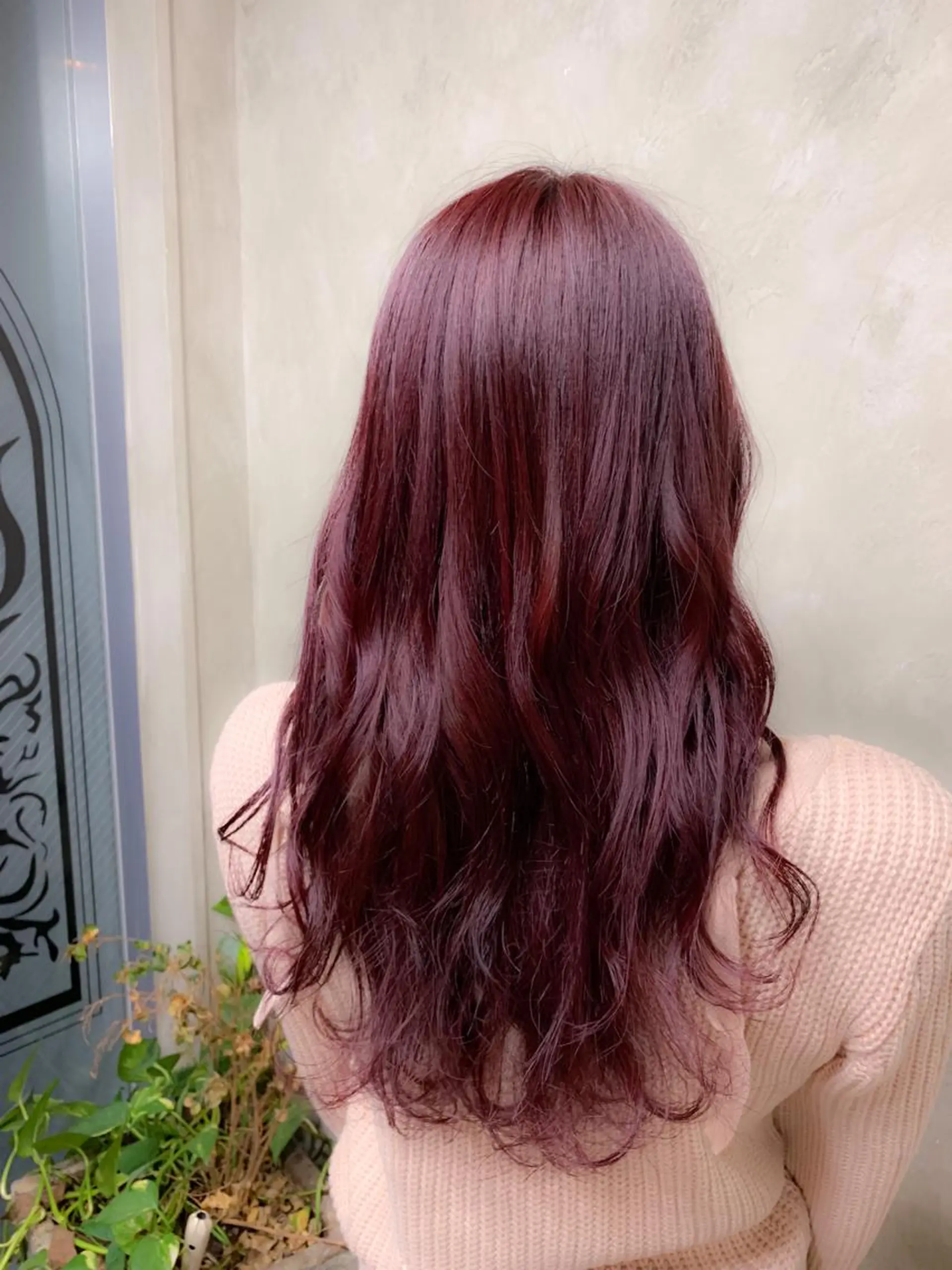 ロング カラー レッドカラー 🌈髪質改善💕 縮毛矯正✨青木まで✨のヘアスタイル