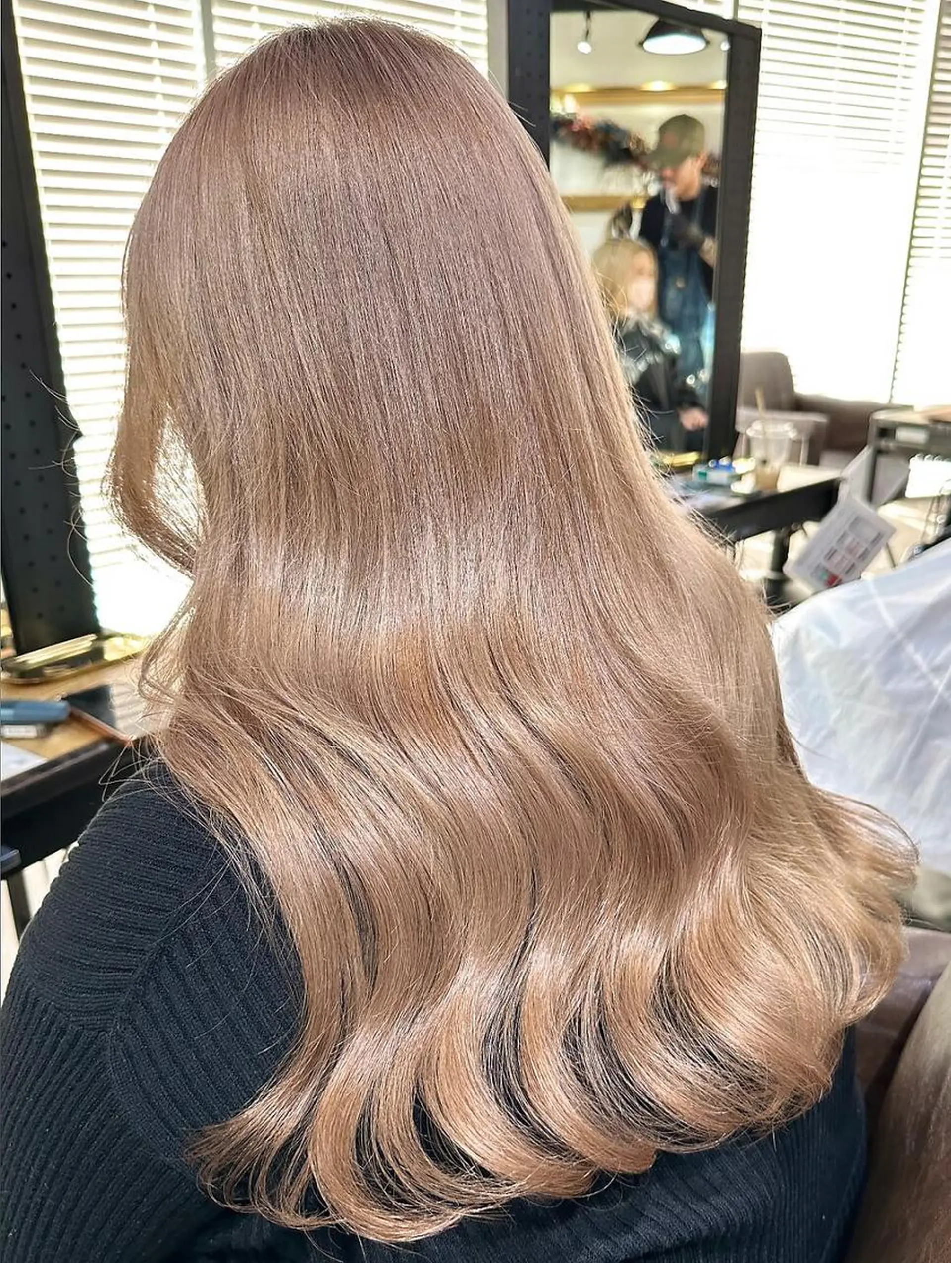 ロング ヘアカラー トリートメント ARCANAブリーチ レイヤーカット/原宿のヘアスタイル