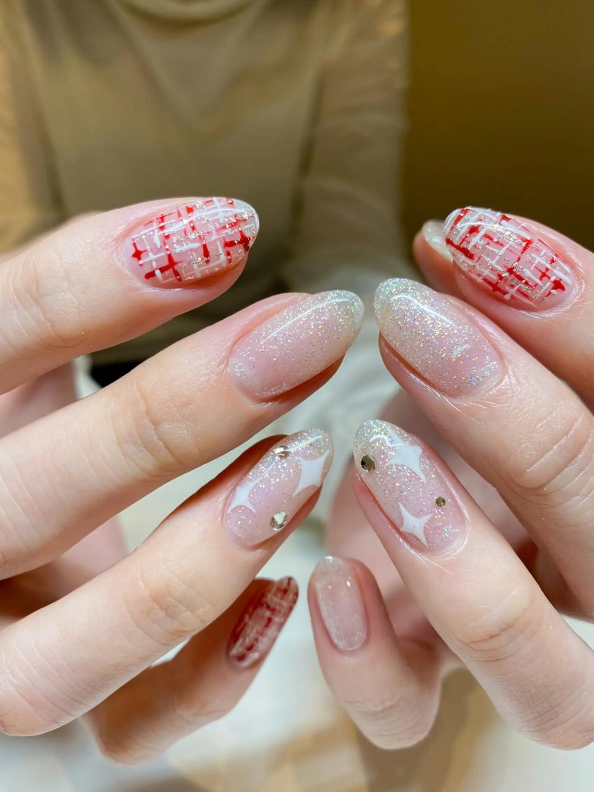 ネイル ツイードネイル ハンドネイル 表参道colore所属・表参道colore店 REICAのネイルデザイン