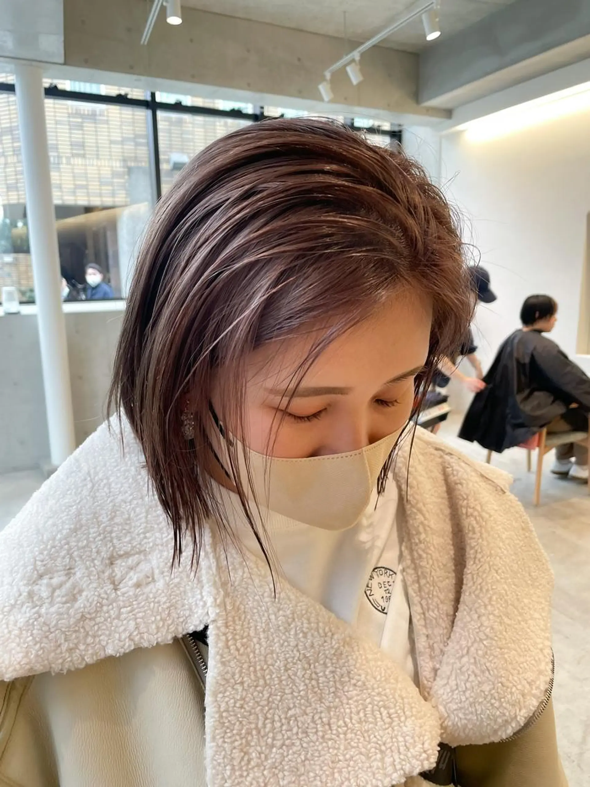 ショート カラー ヘアアレンジ ミニボブ/ブリーチ 🌈MISATOのヘアスタイル