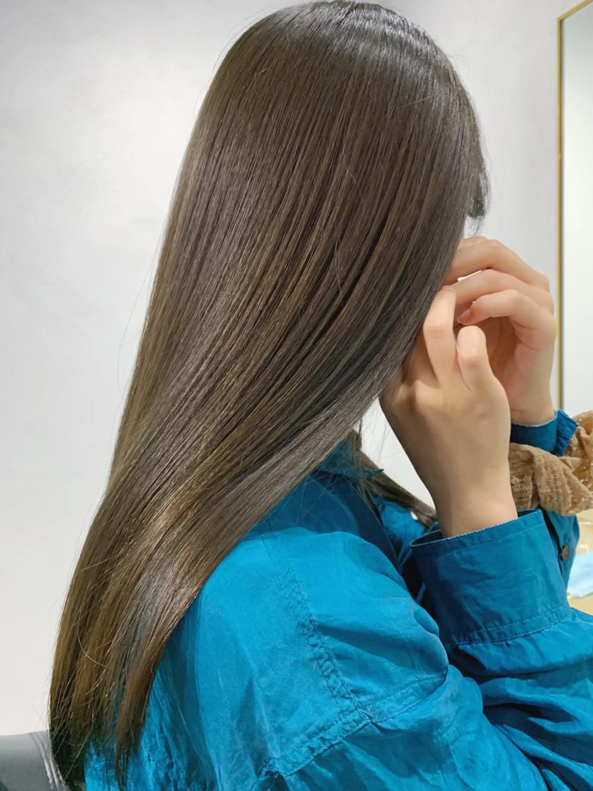 ロング カラー ボブパーマコテ巻き風 パーマNo1深江秀平のヘアスタイル